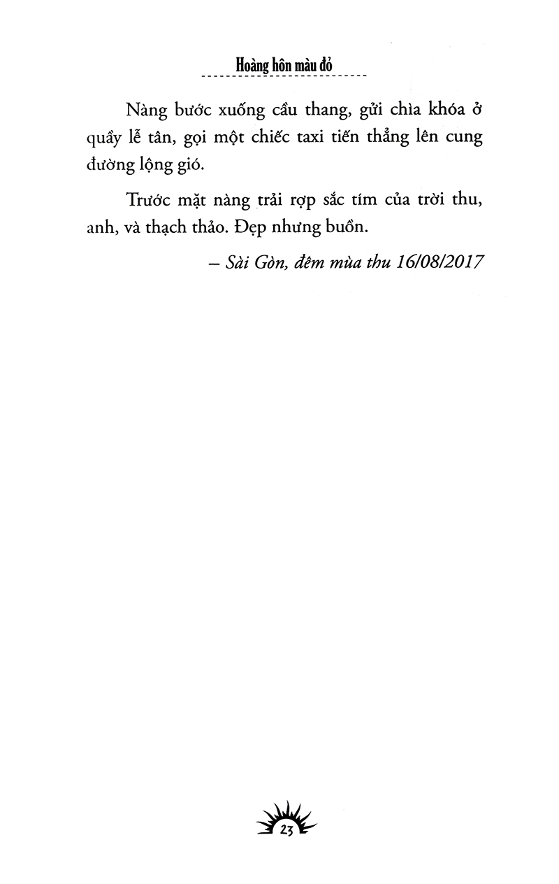 hoàng hôn màu đỏ