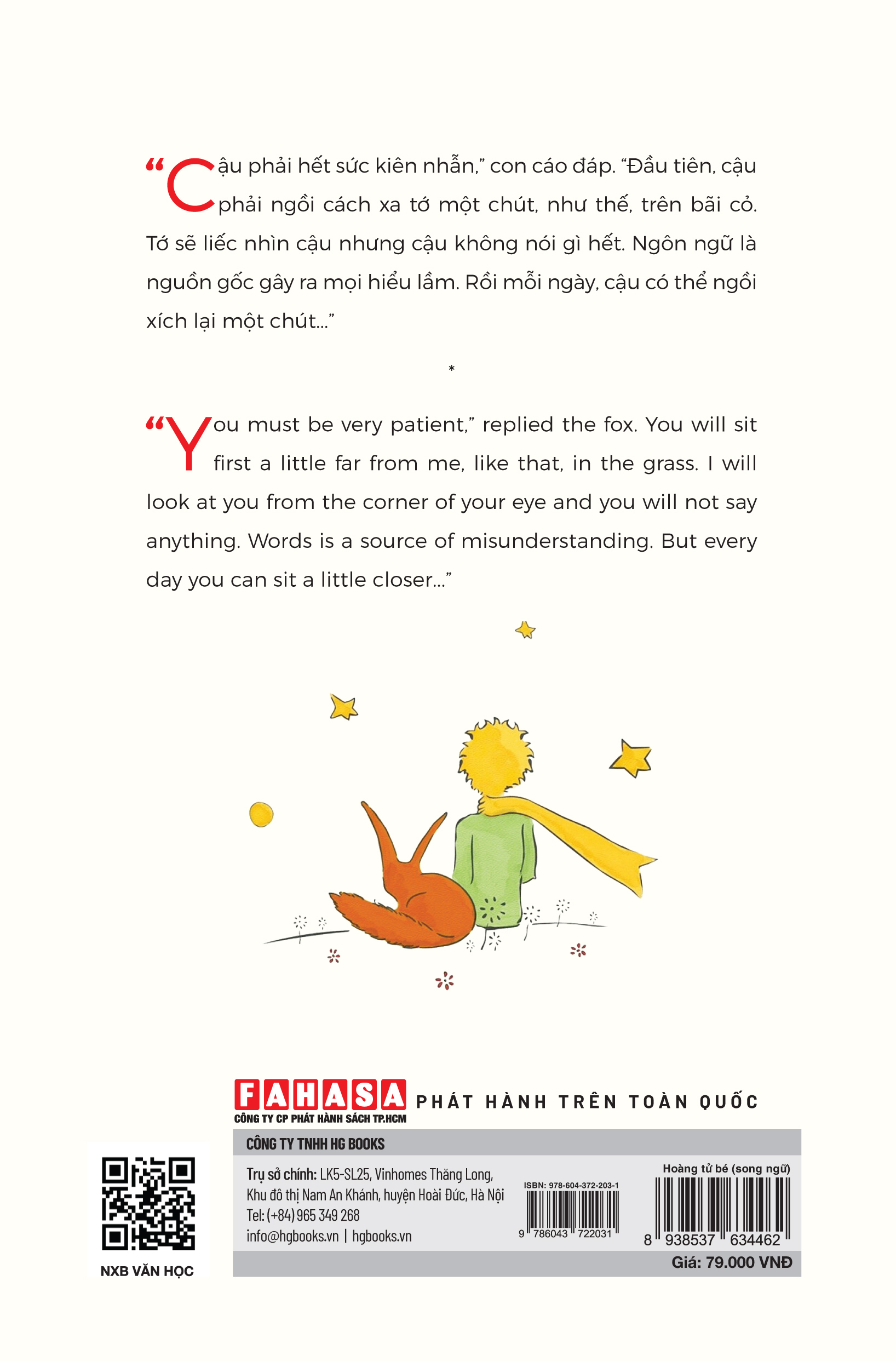 hoàng tử bé (song ngữ việt-anh)