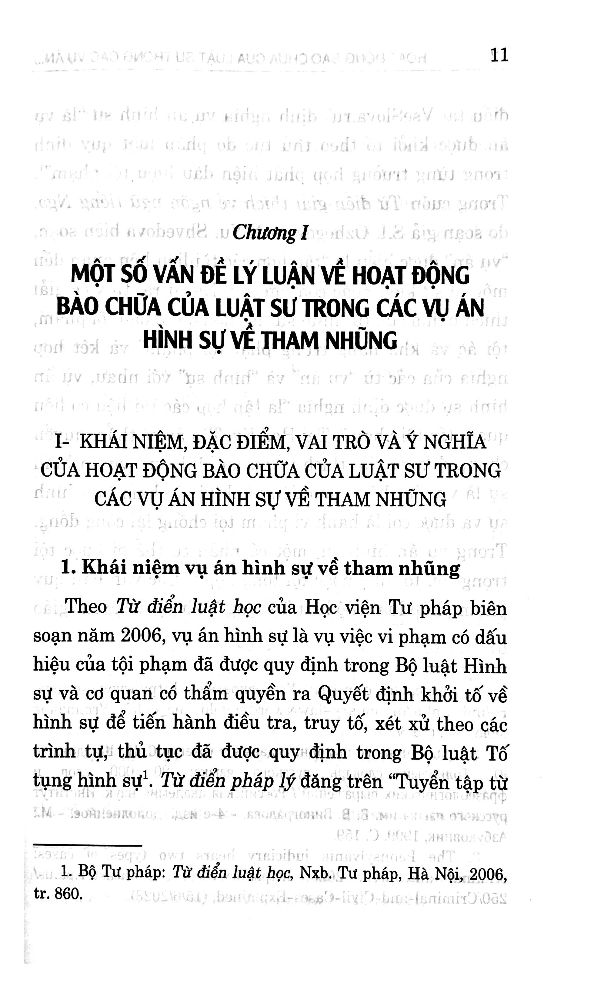 Hoạt Động Bào Chữa Của Luật Sư Trong Các Vụ Án Hình Sự Về Tham Nhũng Ở Việt Nam Hiện Nay