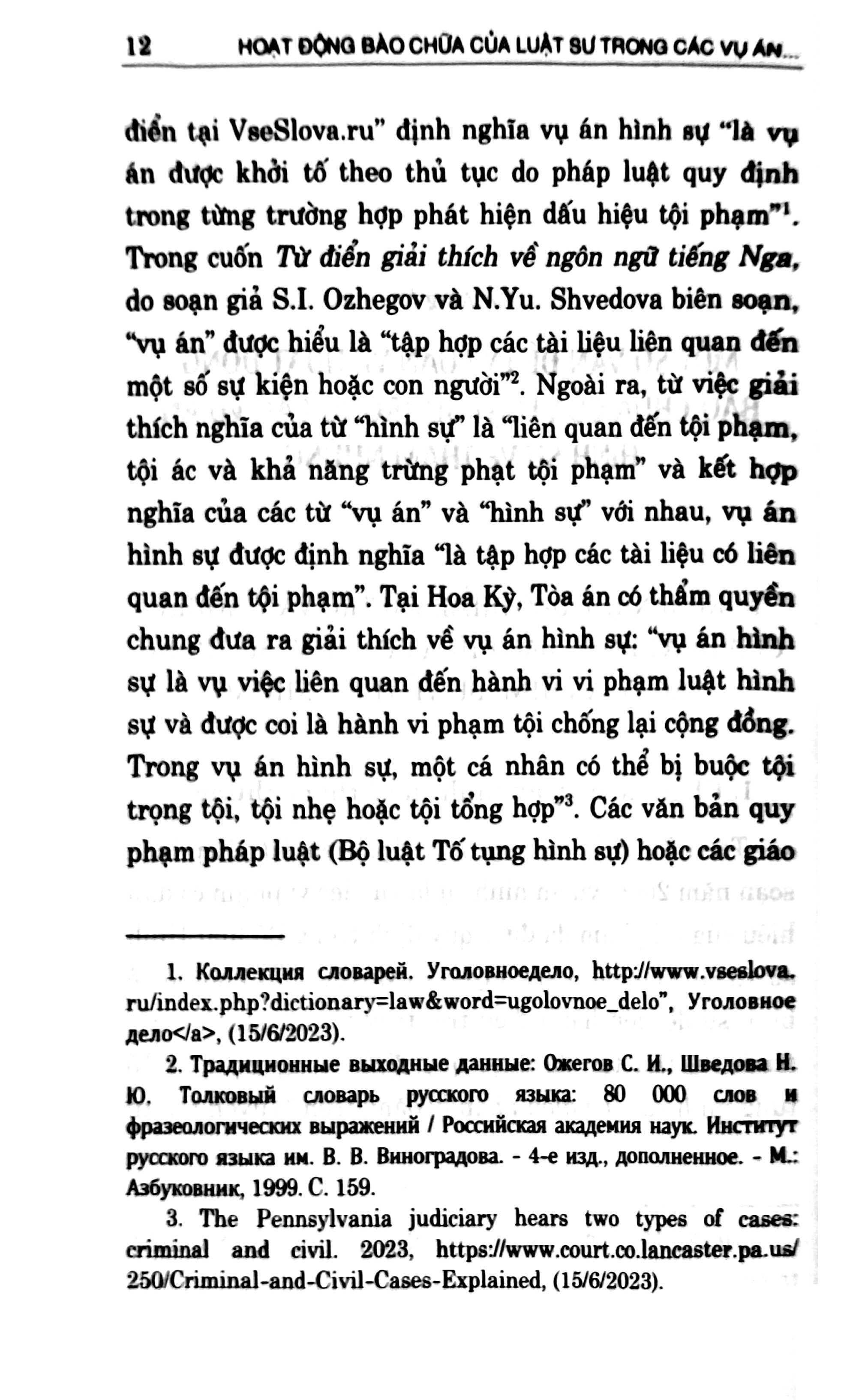 Hoạt Động Bào Chữa Của Luật Sư Trong Các Vụ Án Hình Sự Về Tham Nhũng Ở Việt Nam Hiện Nay
