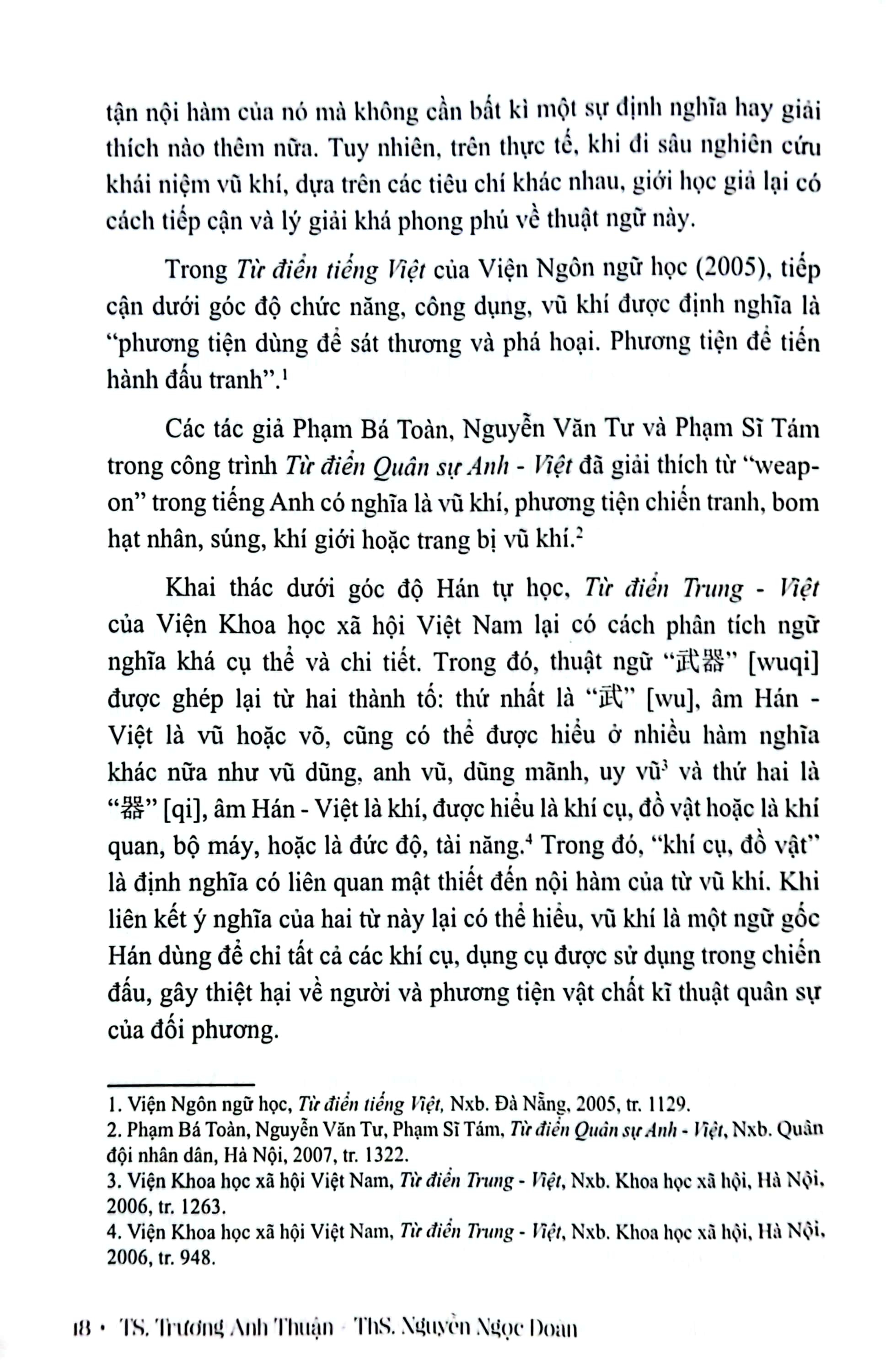 hoạt động chế tạo và quản lý sử dụng vũ khí dưới triều nguyễn giai đoạn 1802 - 1883 (sách chuyên khảo)
