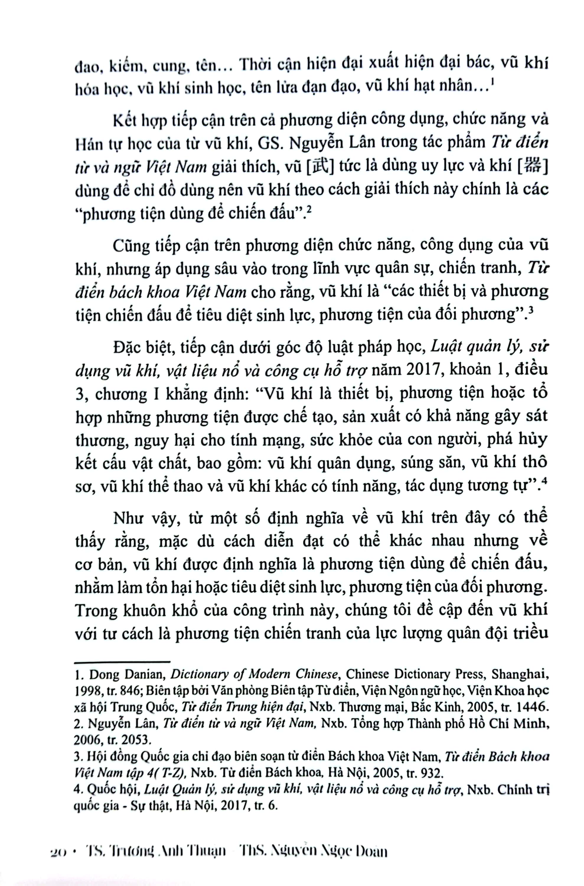 hoạt động chế tạo và quản lý sử dụng vũ khí dưới triều nguyễn giai đoạn 1802 - 1883 (sách chuyên khảo)