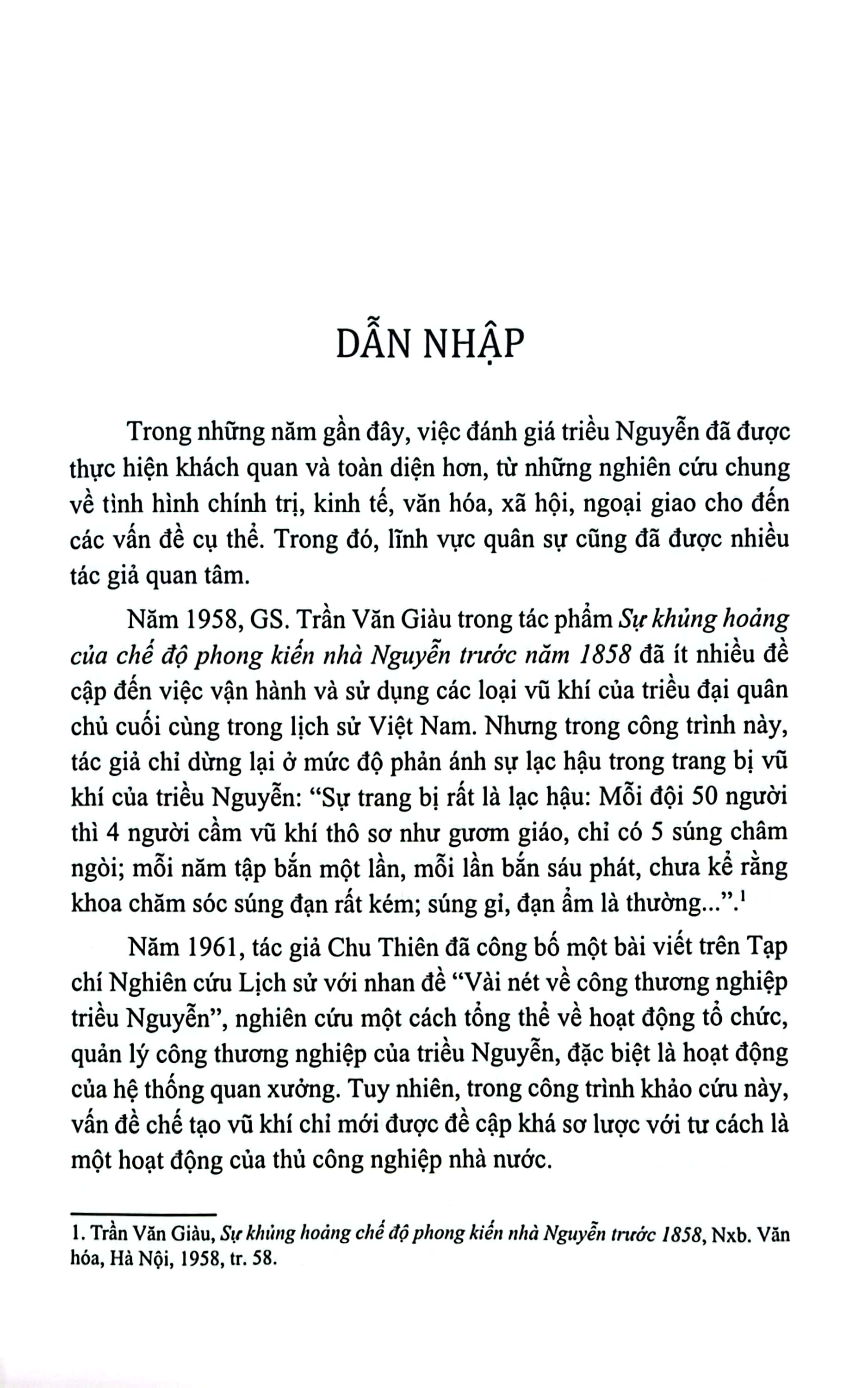 hoạt động chế tạo và quản lý sử dụng vũ khí dưới triều nguyễn giai đoạn 1802 - 1883 (sách chuyên khảo)