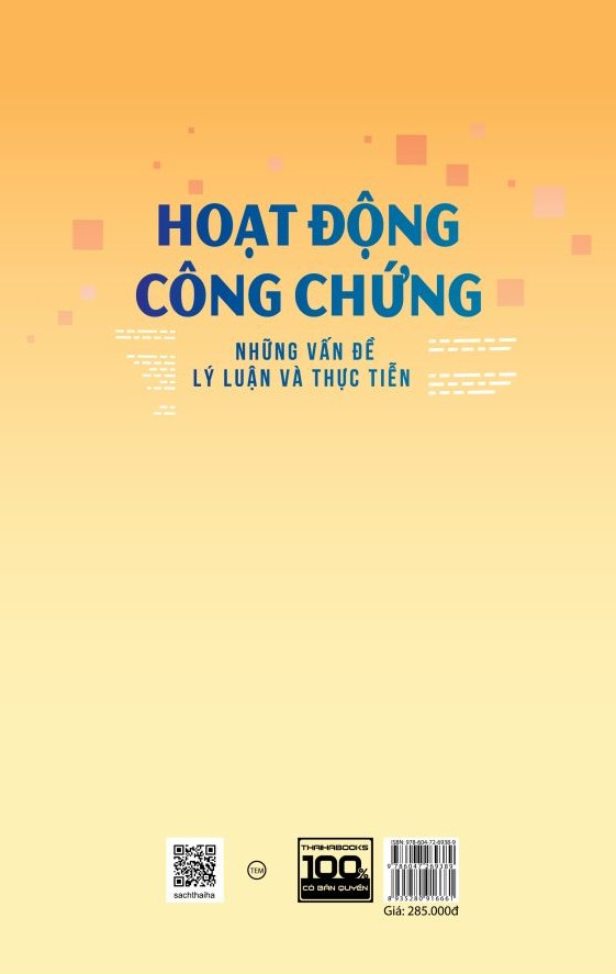 hoạt động công chứng - những vấn đề lý luận và thực tiễn