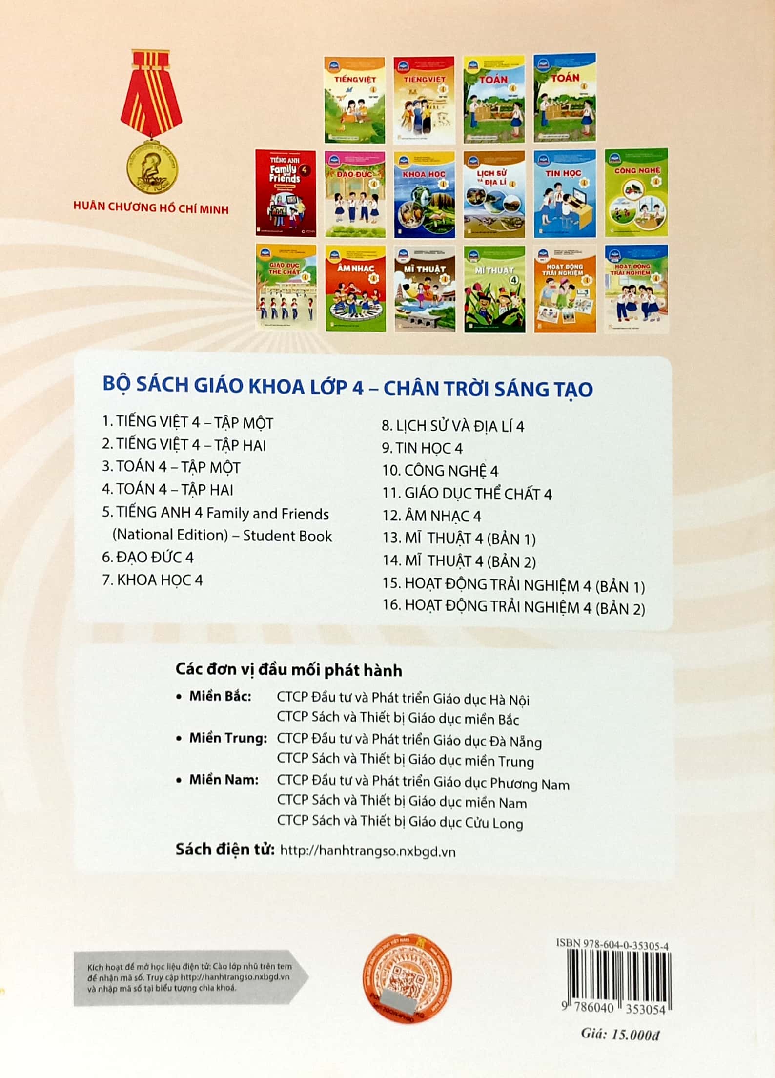 hoạt động trải nghiệm 4 - bản 1 (chân trời sáng tạo) (chuẩn)