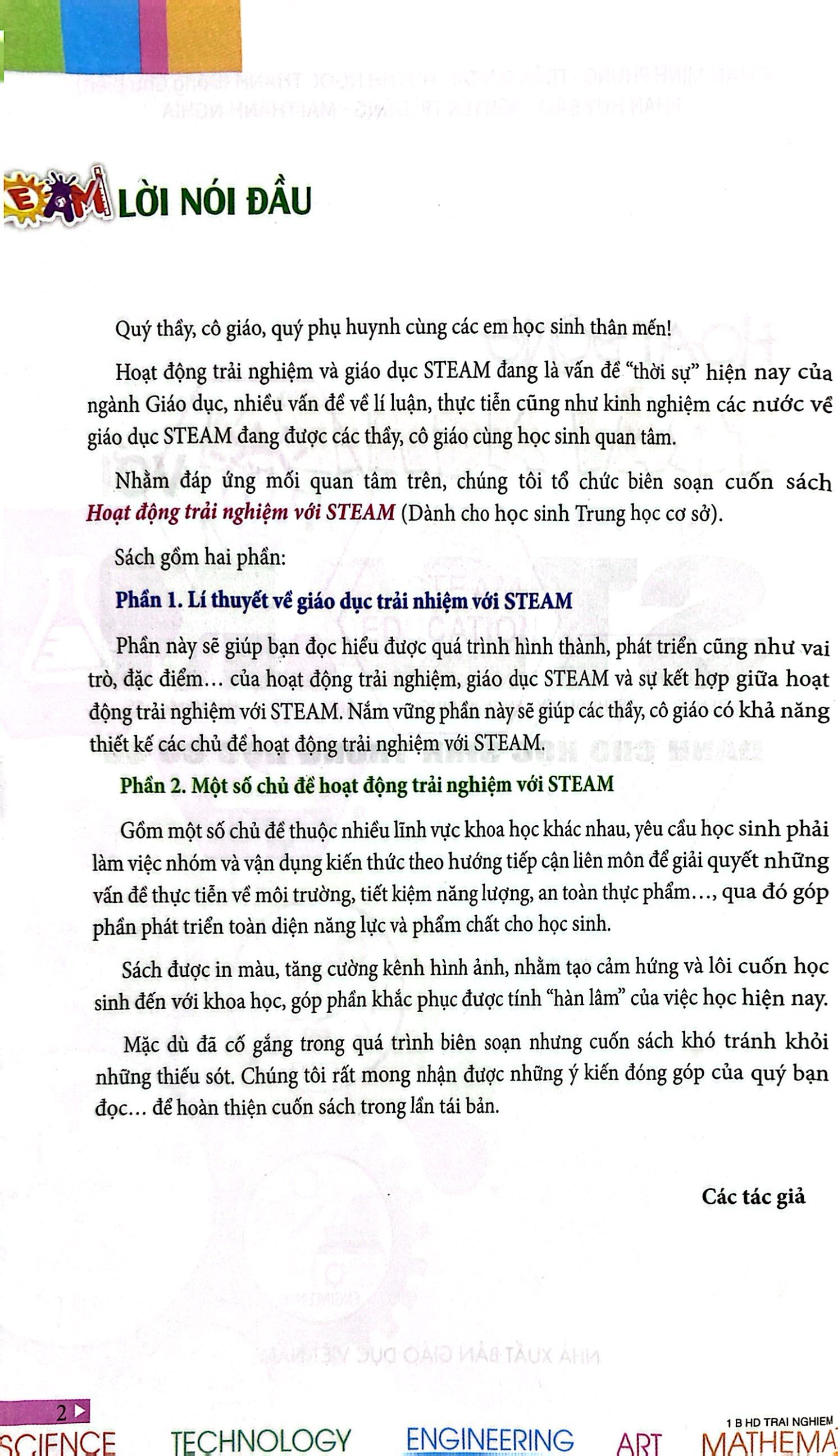 hoạt động trải nghiệm với steam dành cho học sinh thcs