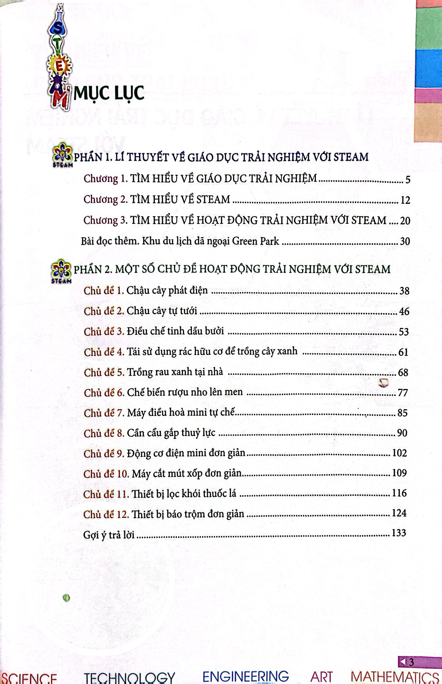 hoạt động trải nghiệm với steam dành cho học sinh thcs