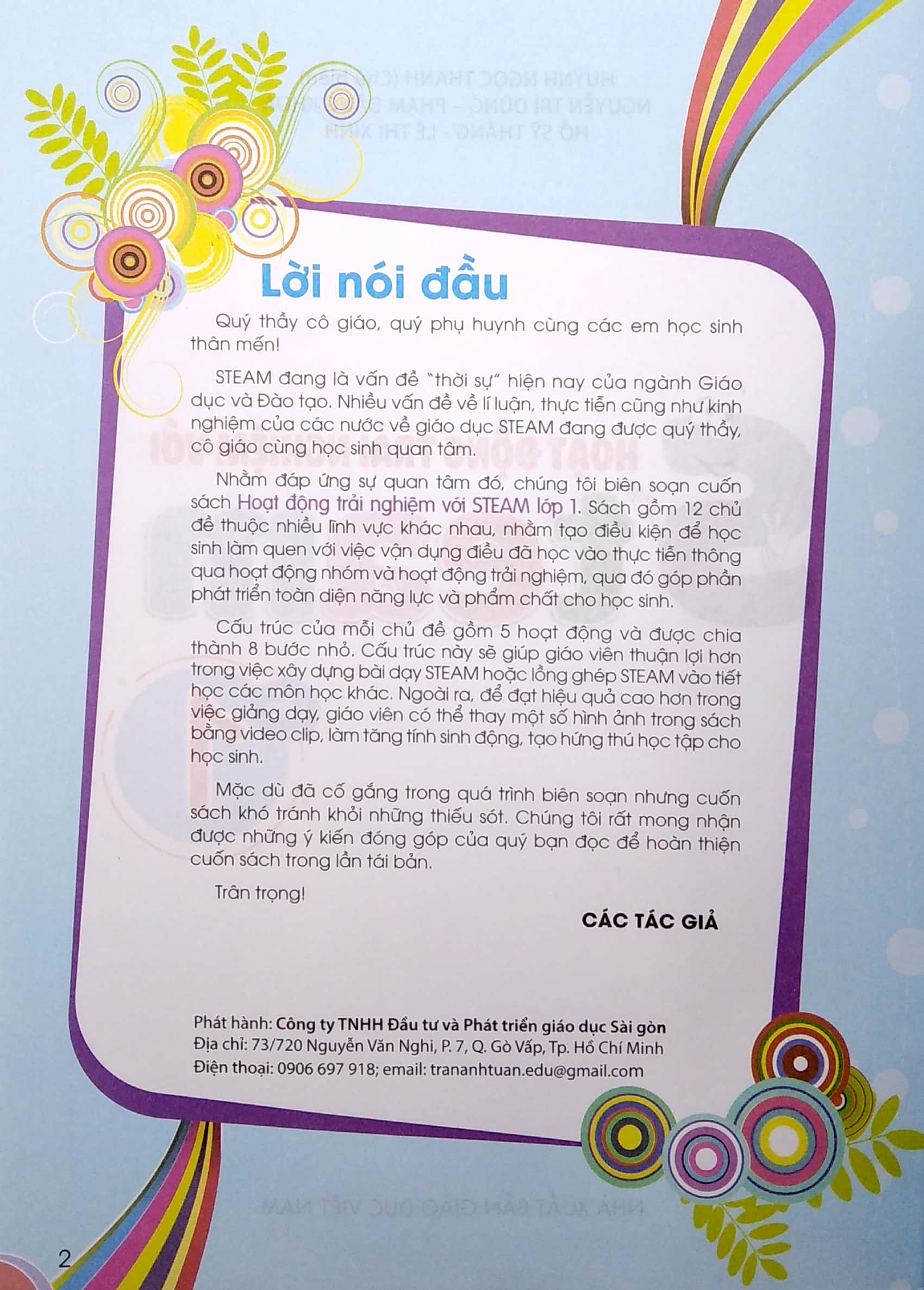 hoạt động trải nghiệm với steam - lớp 1