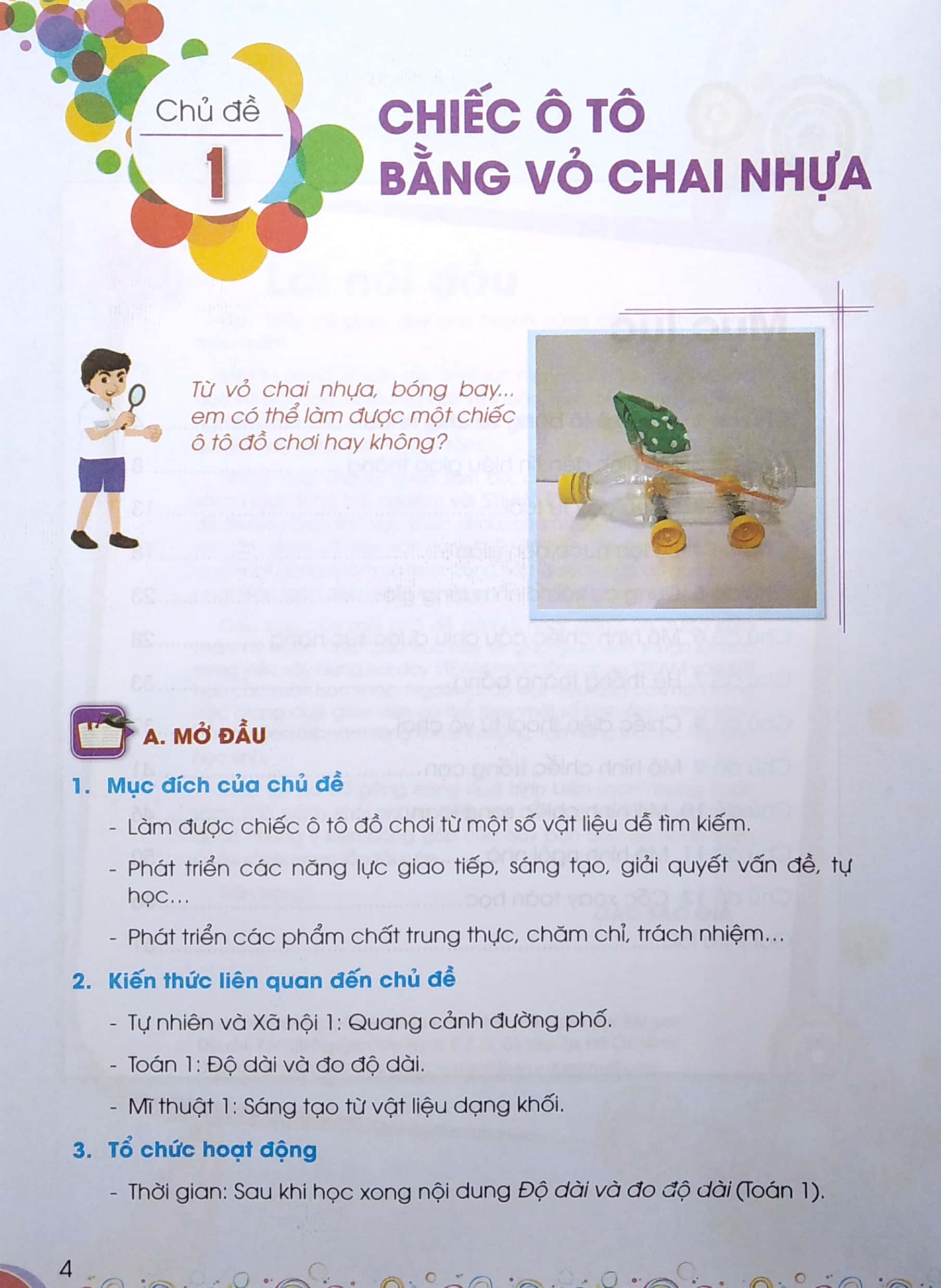 hoạt động trải nghiệm với steam - lớp 1