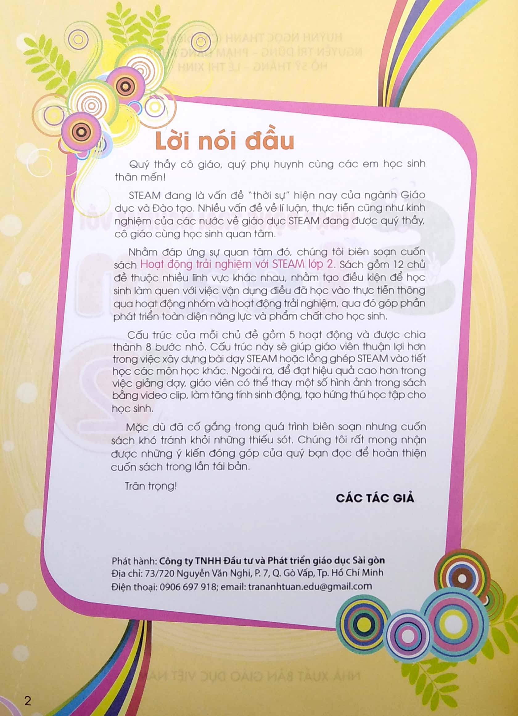 hoạt động trải nghiệm với steam - lớp 2