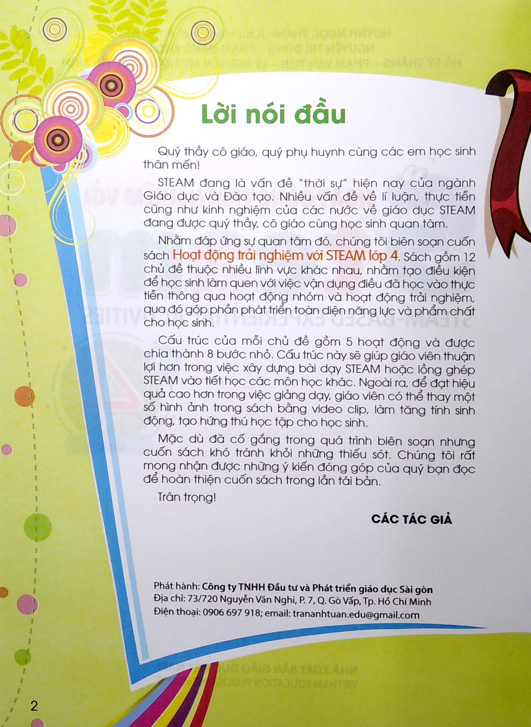 hoạt động trải nghiệm với steam - lớp 4