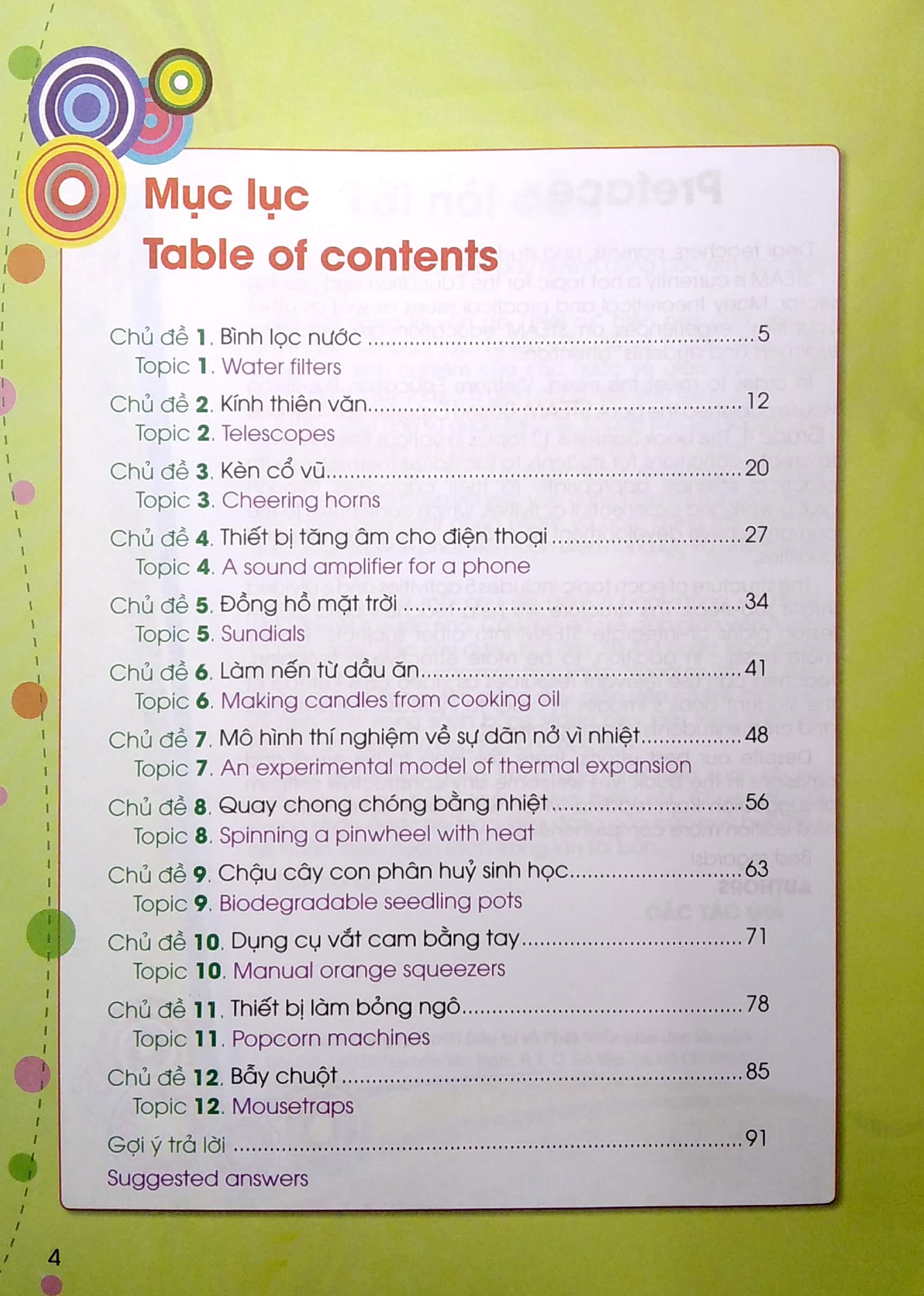 hoạt động trải nghiệm với steam - lớp 4