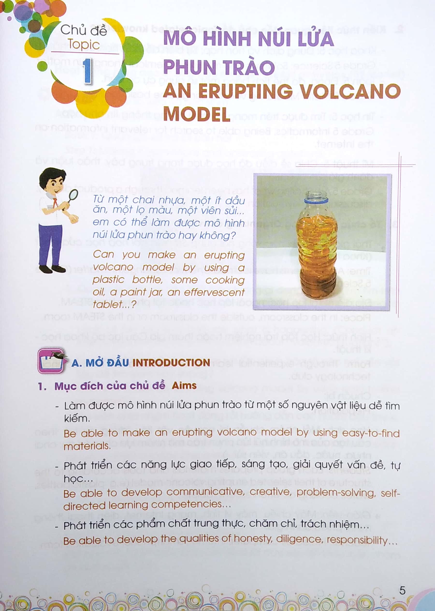 hoạt động trải nghiệm với steam - lớp 5