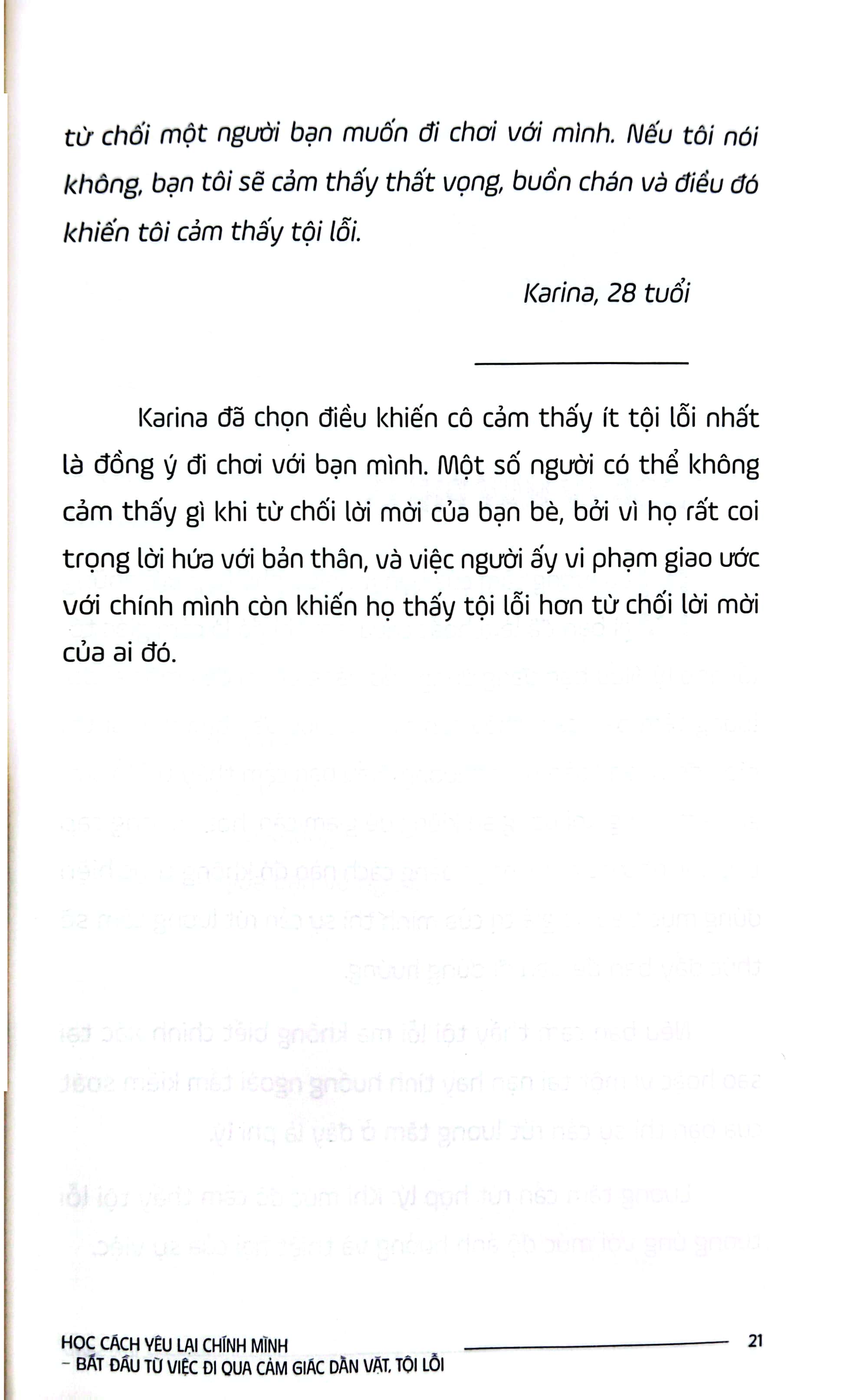 học cách yêu lại chính mình - bắt đầu từ việc đi qua cảm giác dằn vặt, tội lỗi