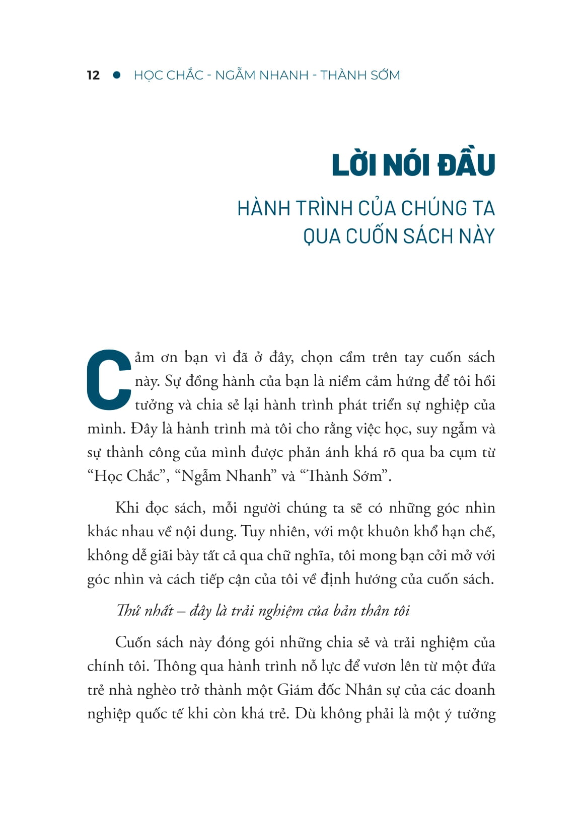 học chắc - ngẫm nhanh - thành sớm