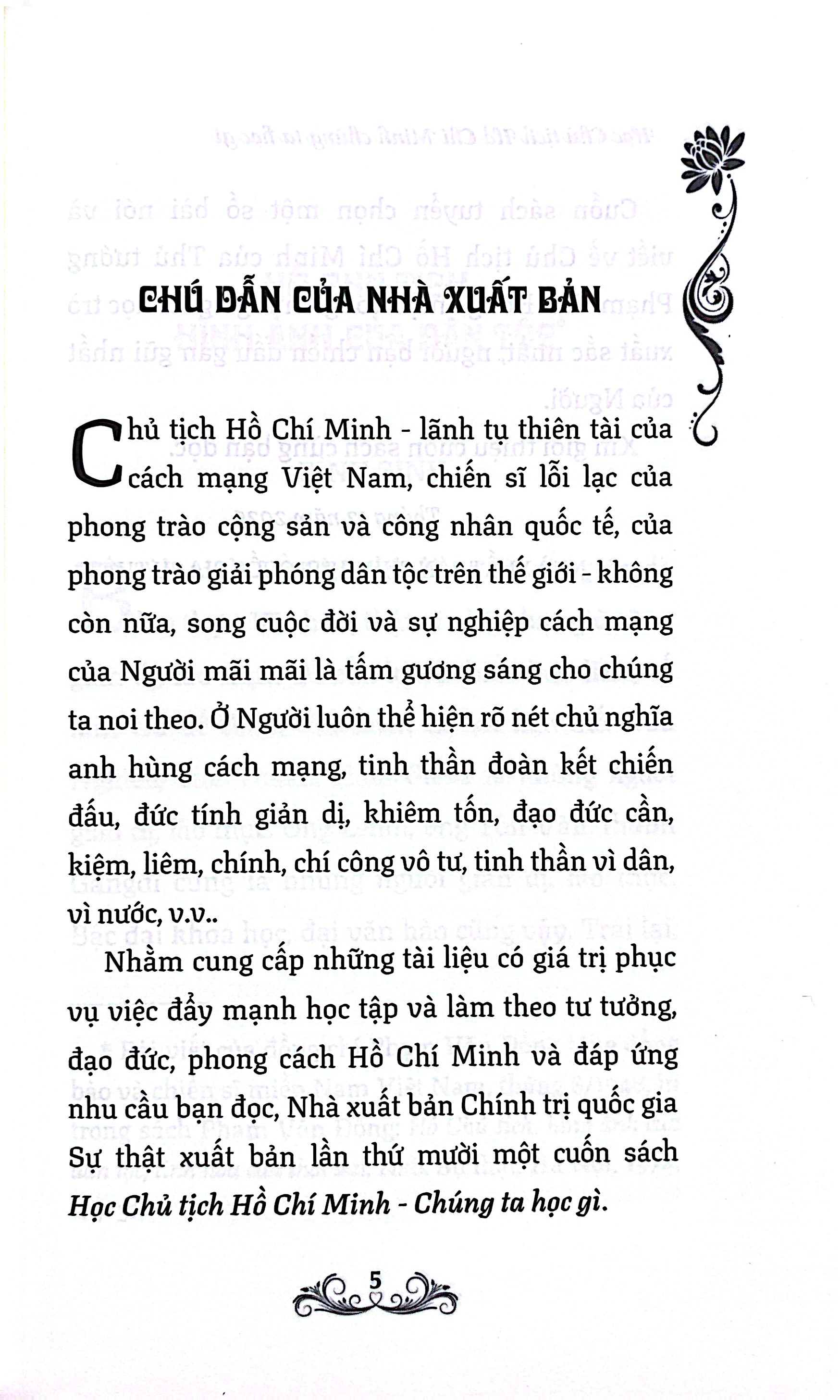 Học Chủ Tịch Hồ Chí Minh Chúng Ta Học Gì