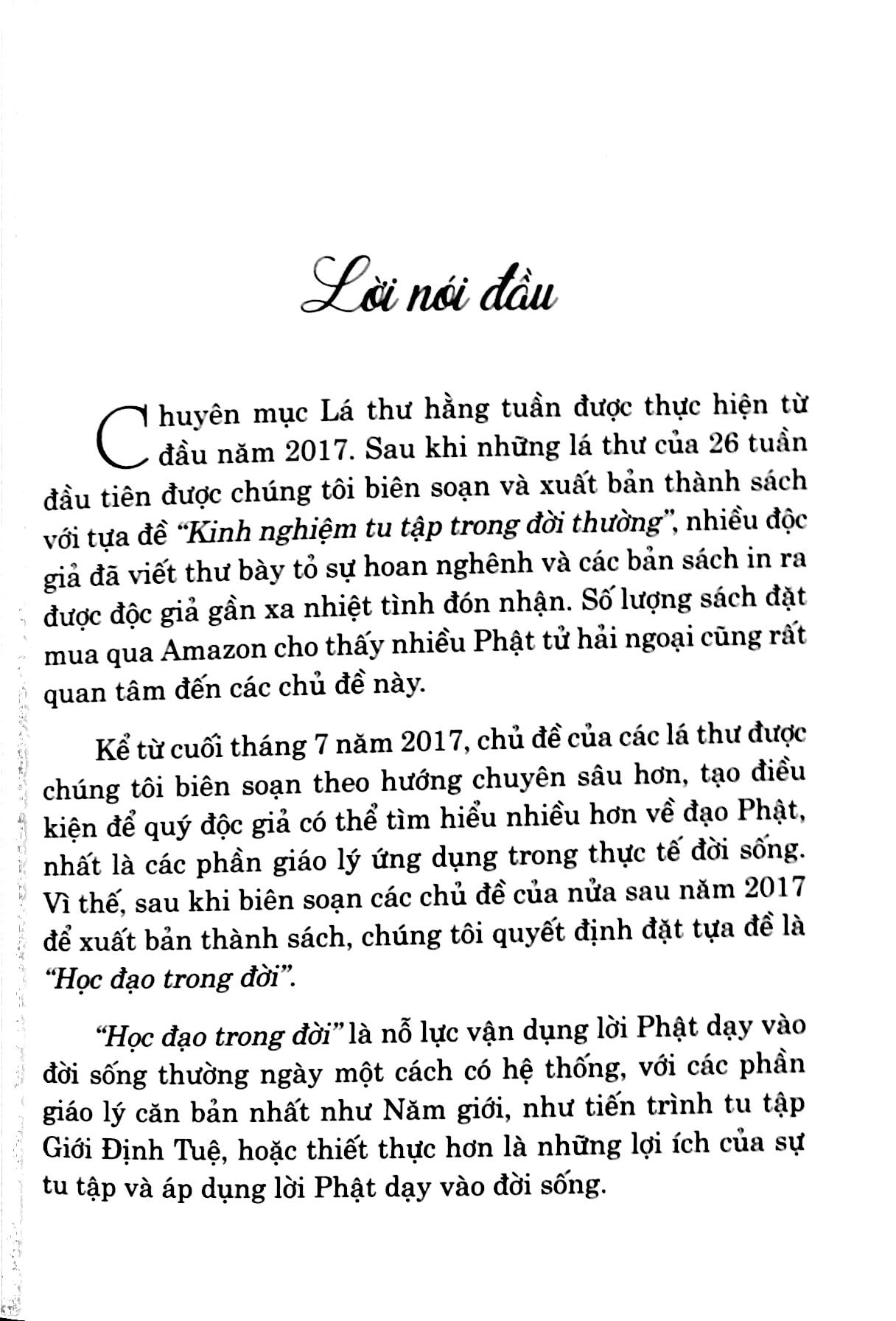 học đạo trong đời