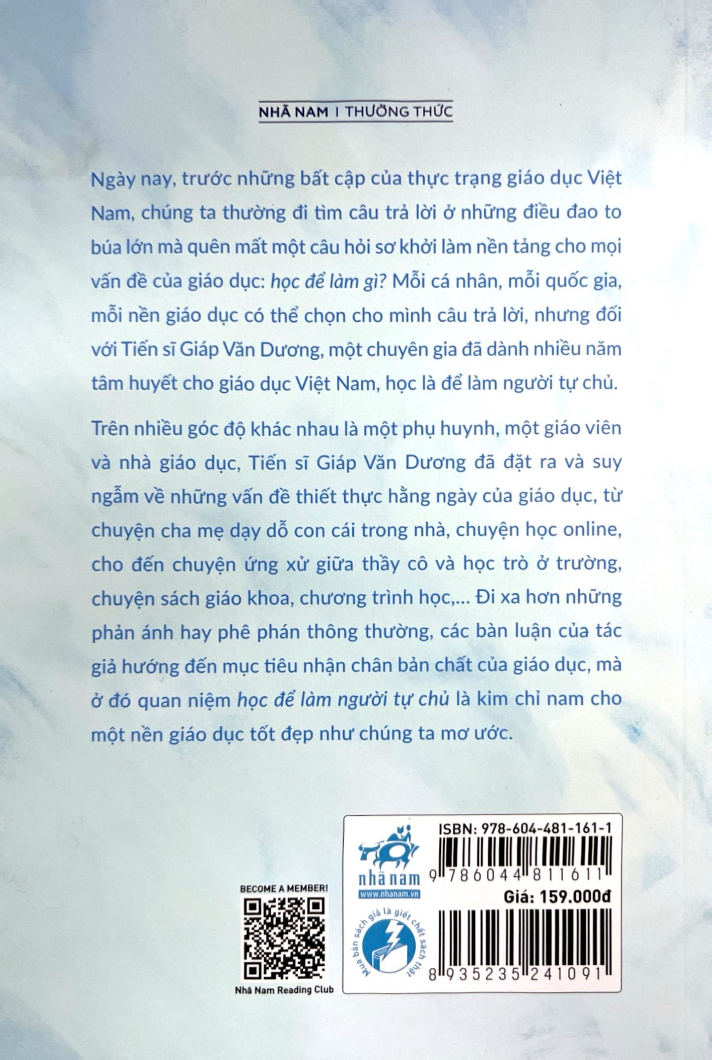 học để làm người tự chủ - một góc nhìn về câu chuyện giáo dục hiện thời