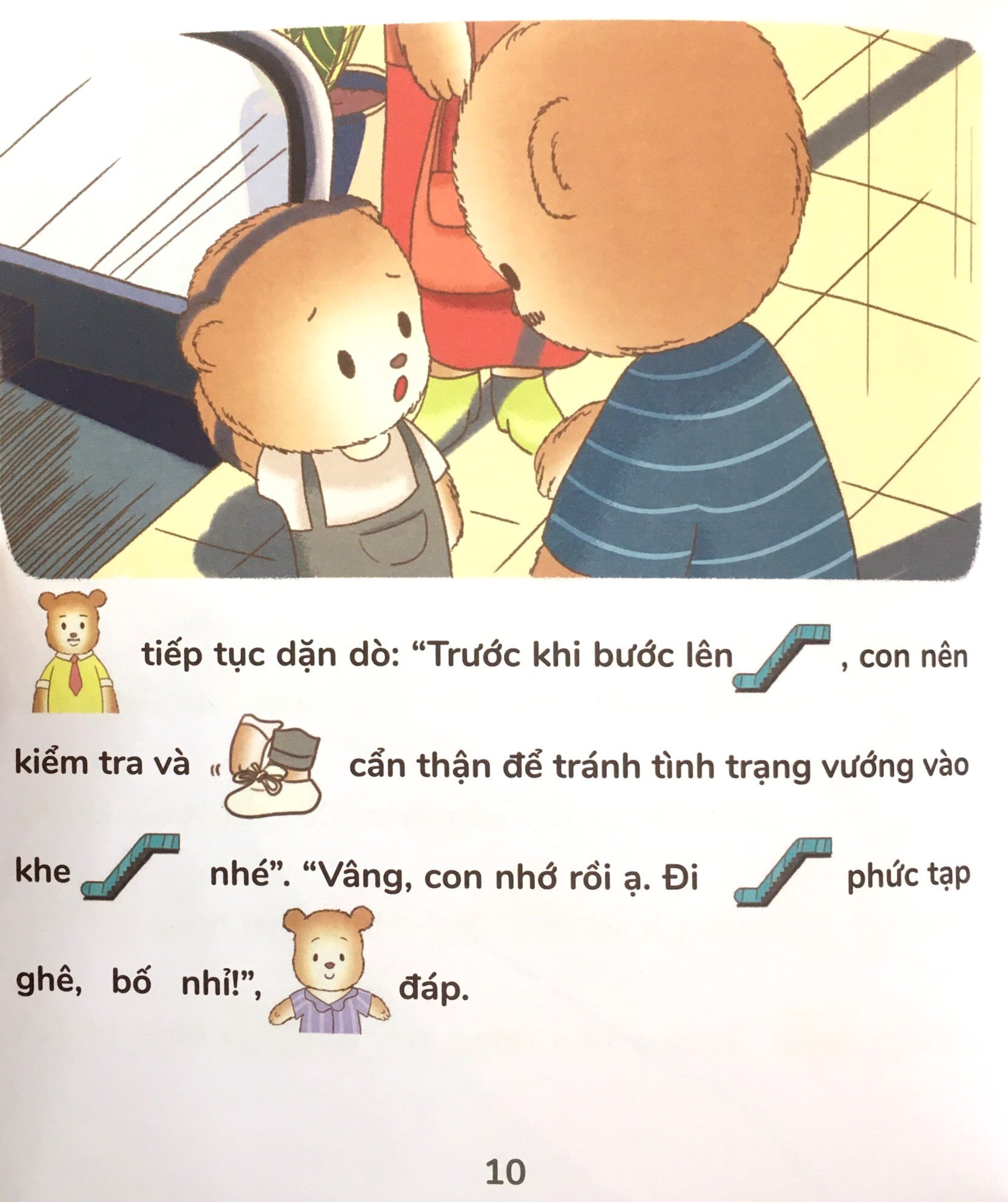 học kĩ năng sống cùng gấu bư - truyện tương tác phát triển eq: gấu bư đi siêu thị