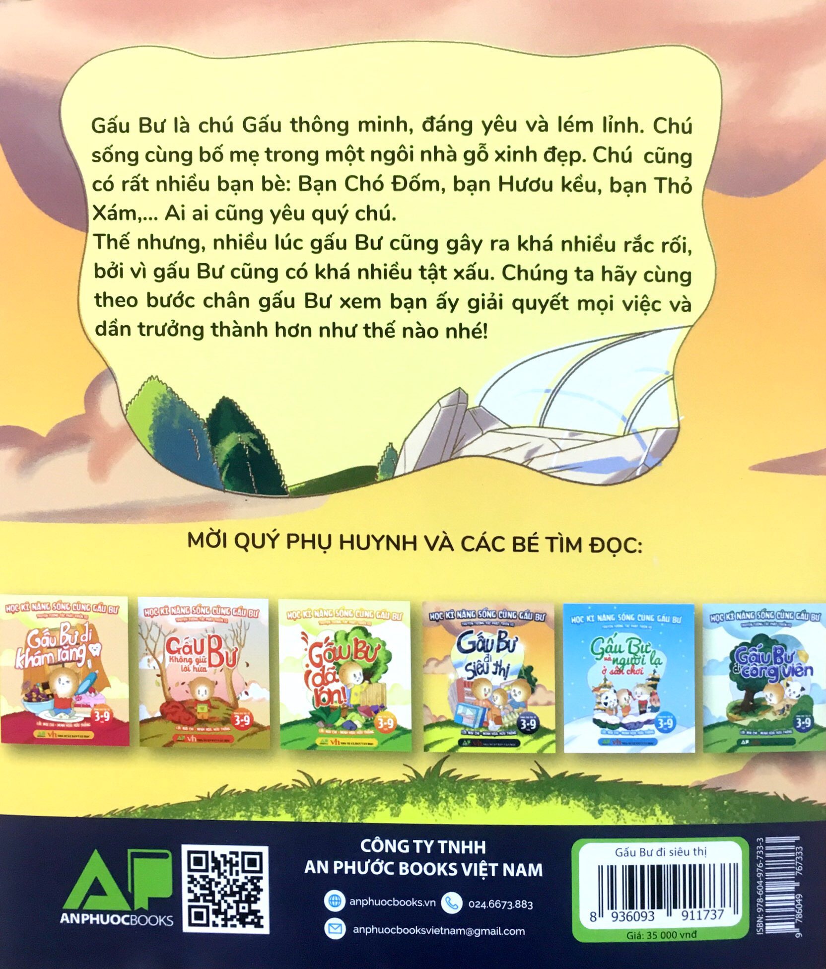 học kĩ năng sống cùng gấu bư - truyện tương tác phát triển eq: gấu bư đi siêu thị