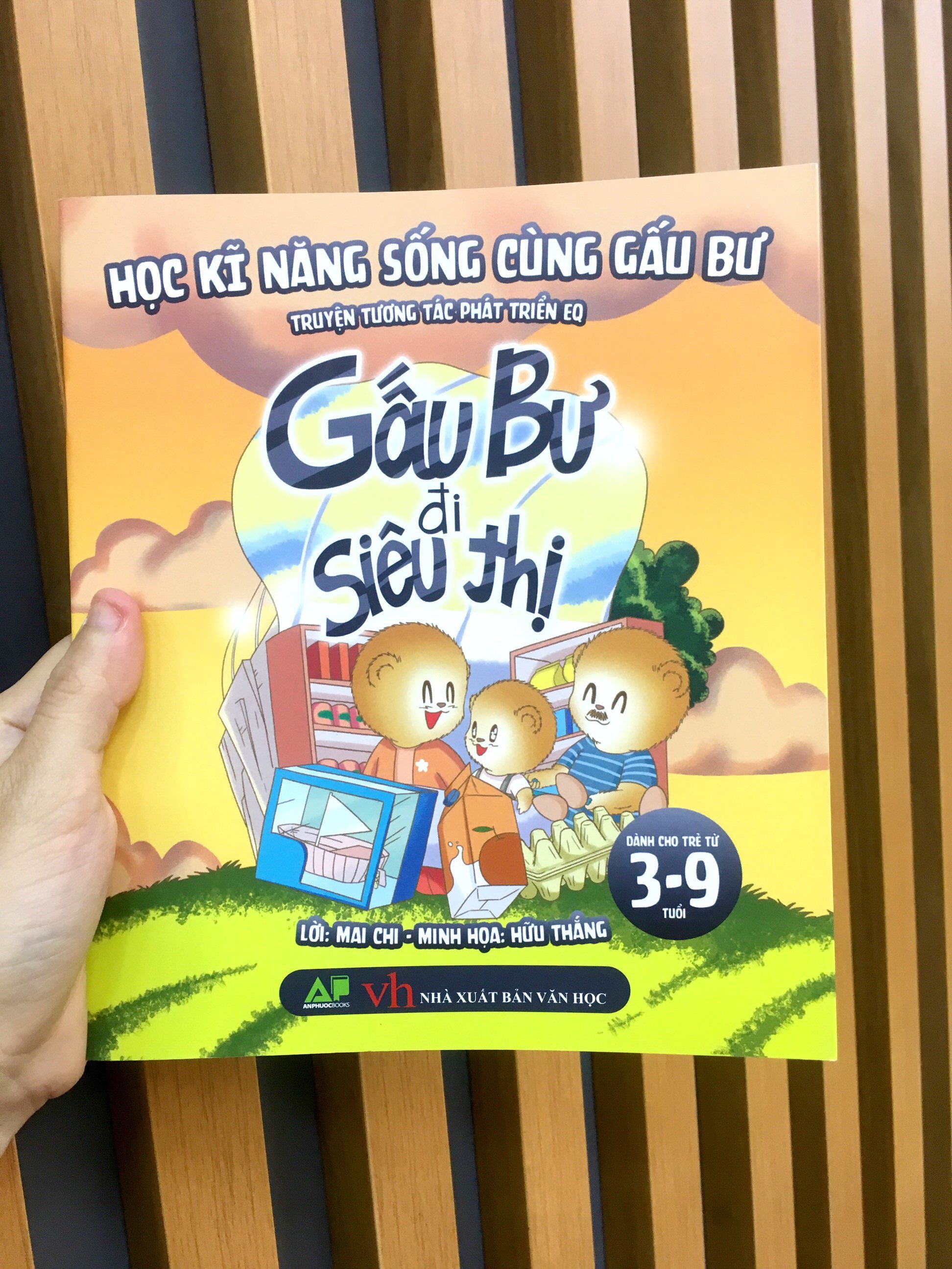 học kĩ năng sống cùng gấu bư - truyện tương tác phát triển eq: gấu bư đi siêu thị