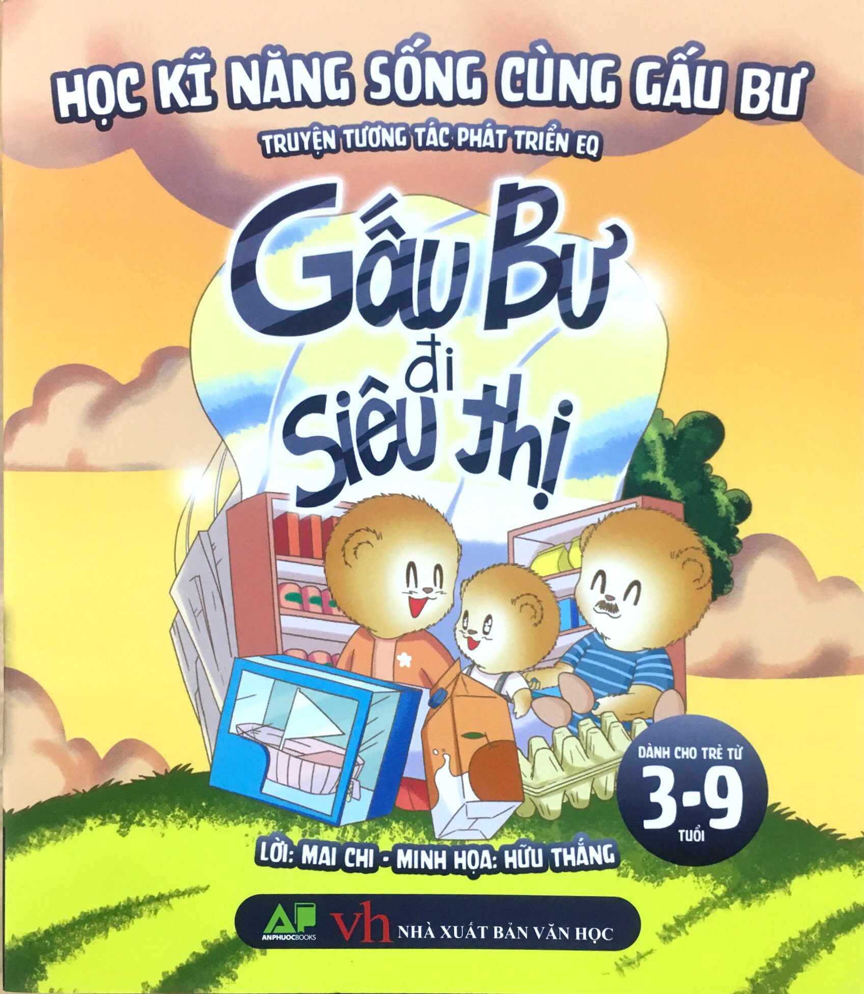 học kĩ năng sống cùng gấu bư - truyện tương tác phát triển eq: gấu bư đi siêu thị