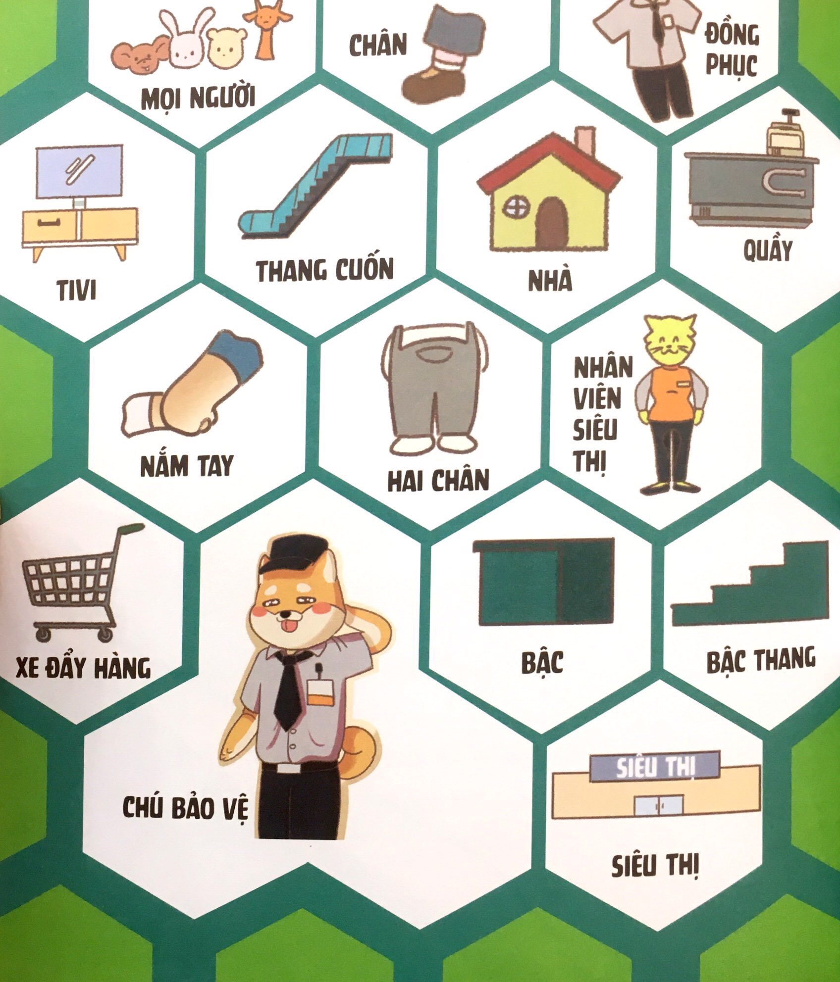 học kĩ năng sống cùng gấu bư - truyện tương tác phát triển eq: gấu bư đi siêu thị