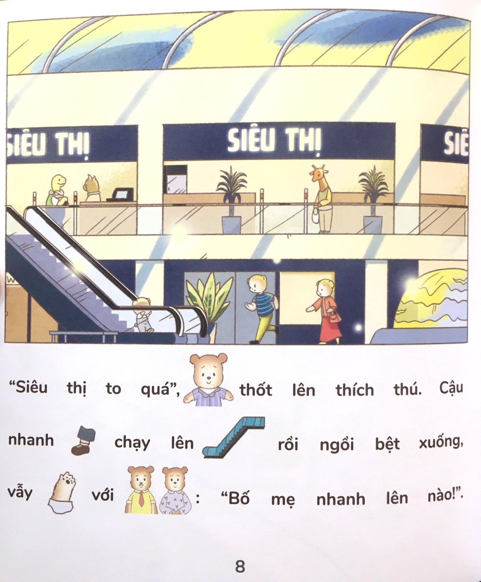 học kĩ năng sống cùng gấu bư - truyện tương tác phát triển eq: gấu bư đi siêu thị