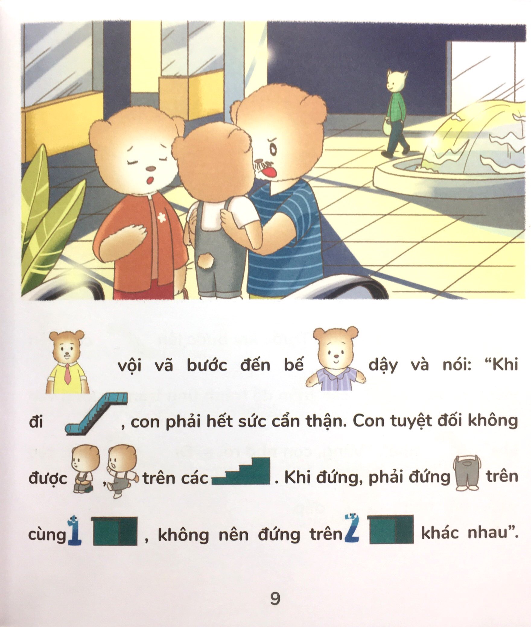 học kĩ năng sống cùng gấu bư - truyện tương tác phát triển eq: gấu bư đi siêu thị