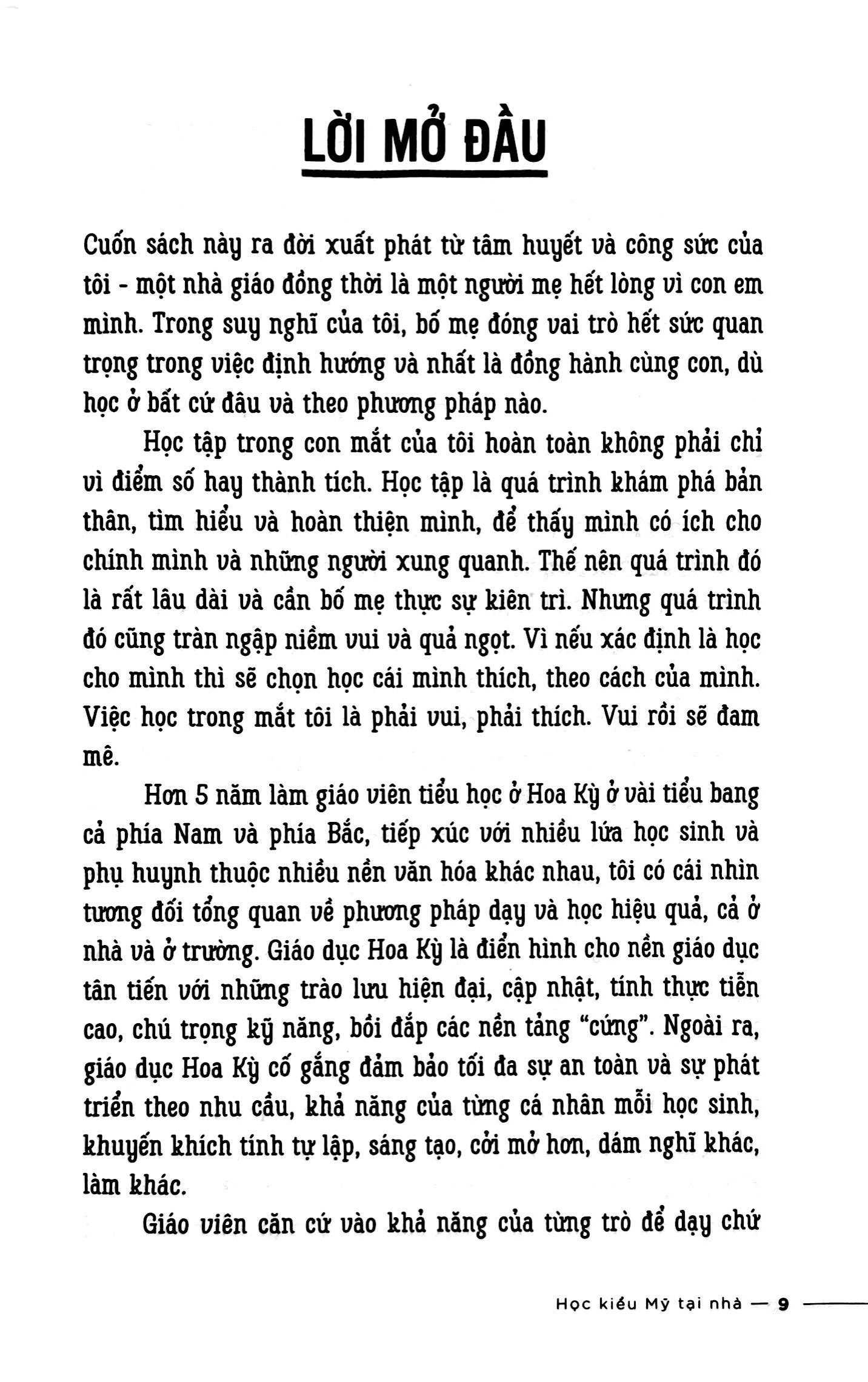 học kiểu mỹ tại nhà