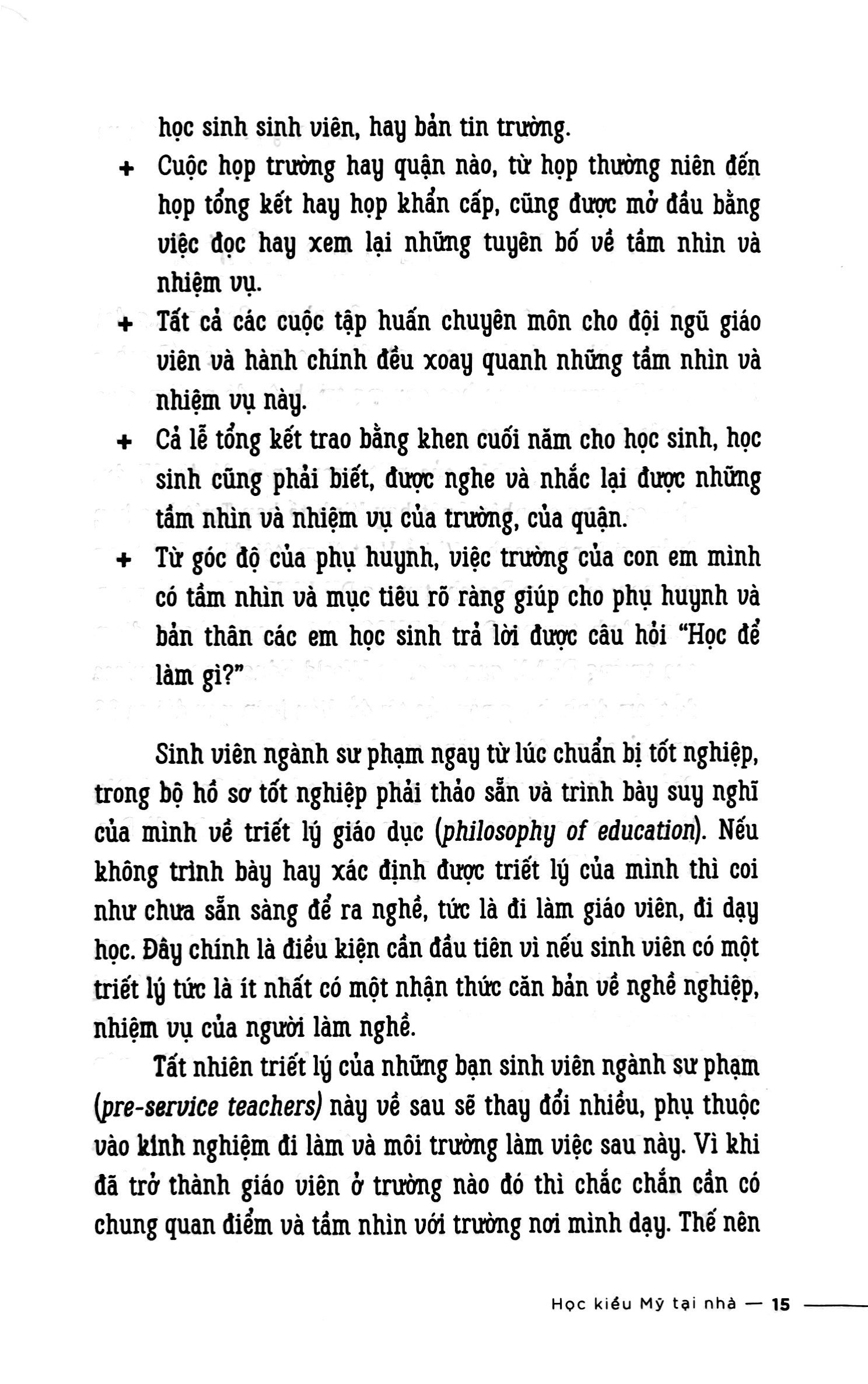 học kiểu mỹ tại nhà