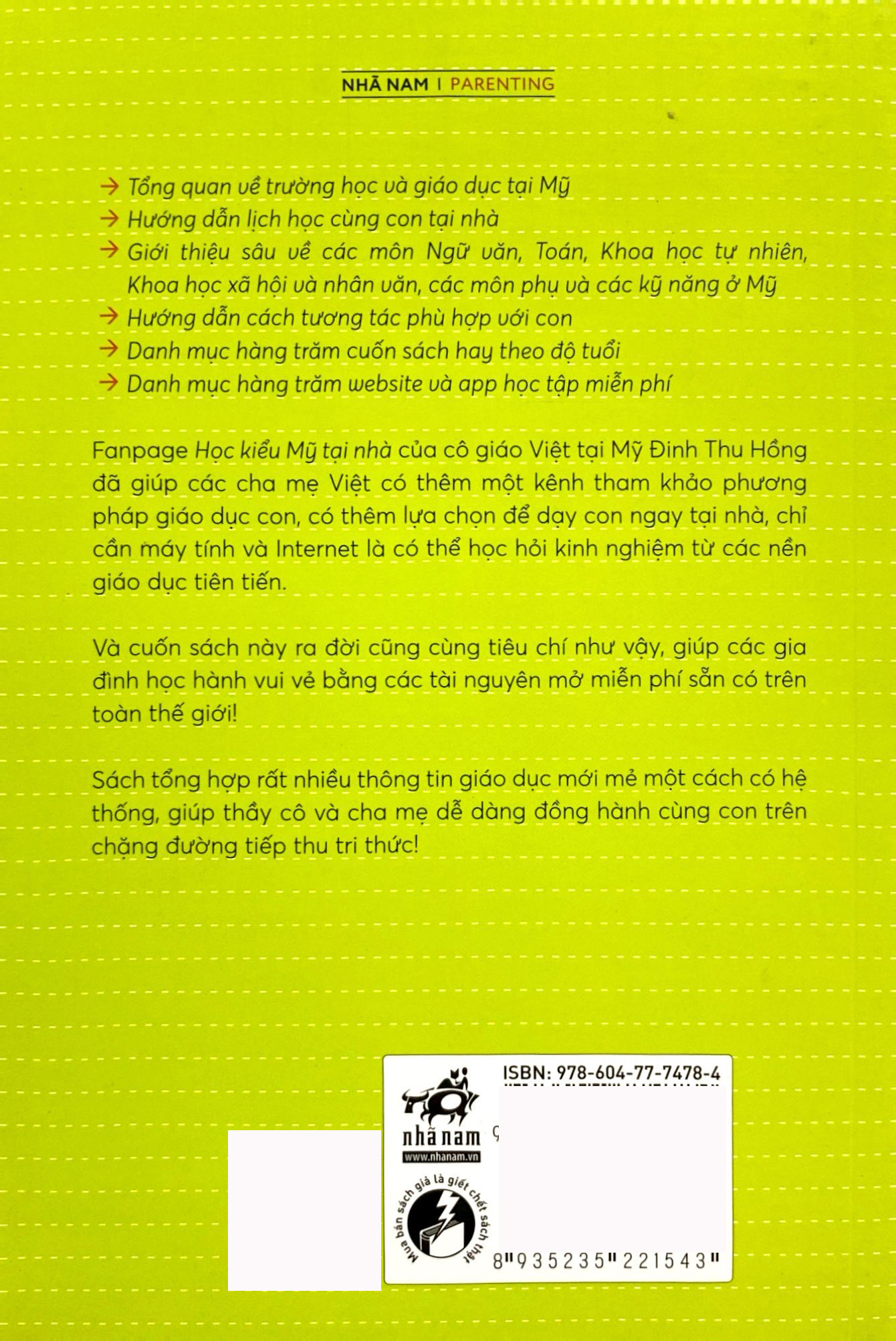 học kiểu mỹ tại nhà