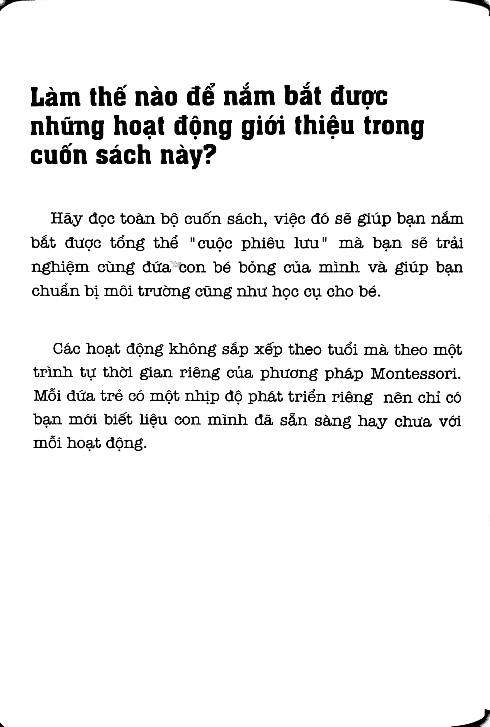 học montessori để dạy trẻ theo phương pháp montessori - 60 hoạt động montessori giúp trẻ trưởng thành: chờ con lớn thì đã muộn