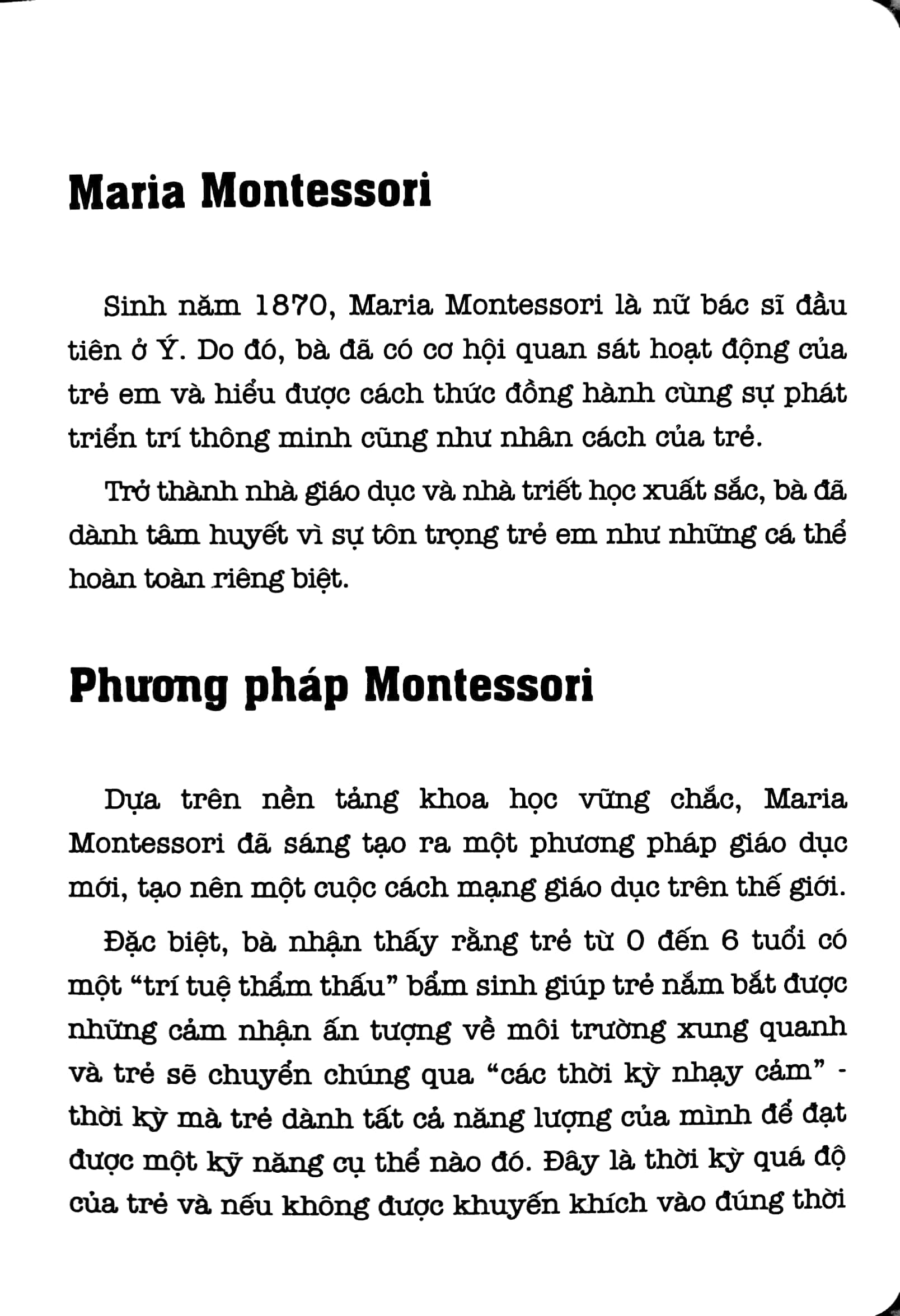 học montessori để dạy trẻ theo phương pháp montessori - 60 hoạt động montessori giúp trẻ trưởng thành: chờ con lớn thì đã muộn