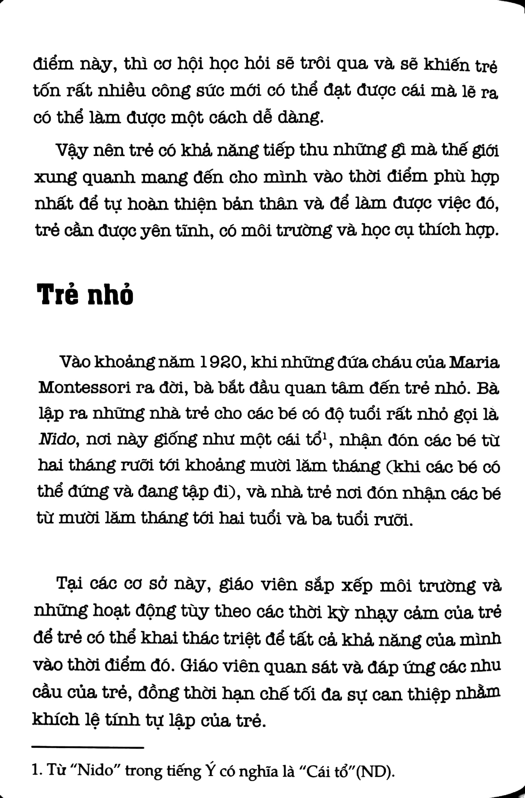 học montessori để dạy trẻ theo phương pháp montessori - 60 hoạt động montessori giúp trẻ trưởng thành: chờ con lớn thì đã muộn
