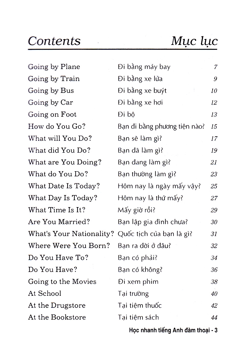 học nhanh tiếng anh đàm thoại - sách bỏ túi