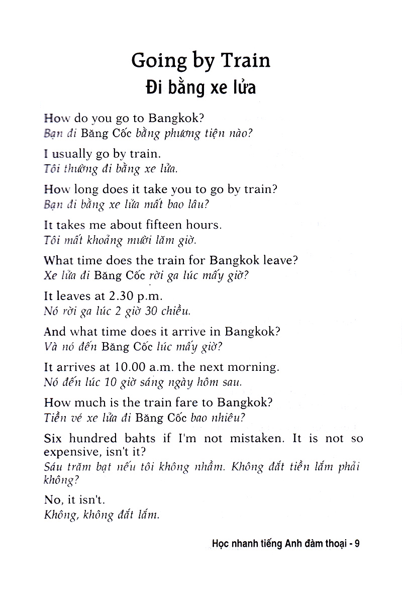 học nhanh tiếng anh đàm thoại - sách bỏ túi