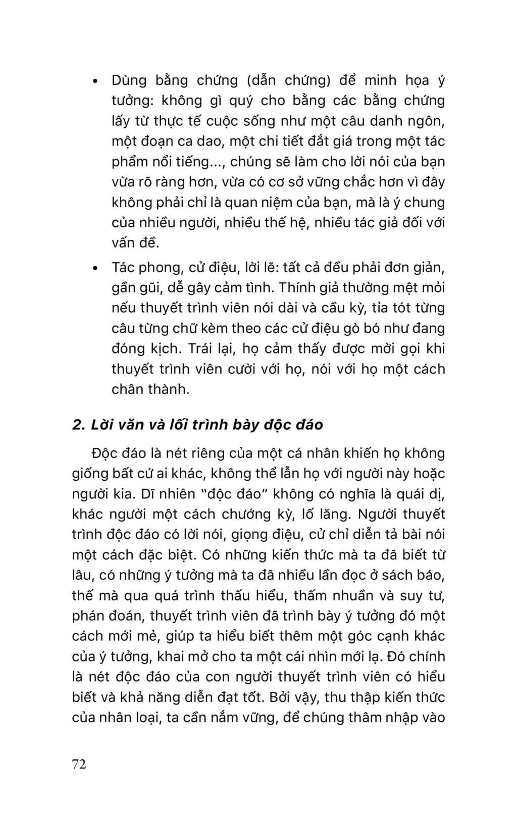 học sinh với kỹ năng thuyết trình và diễn đạt ý tưởng