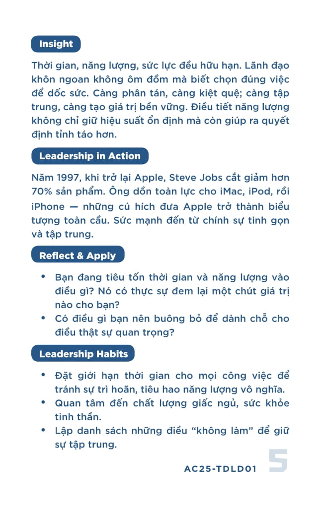 Hoc Tap De Dan Dau - Tu Duy Lanh Dao