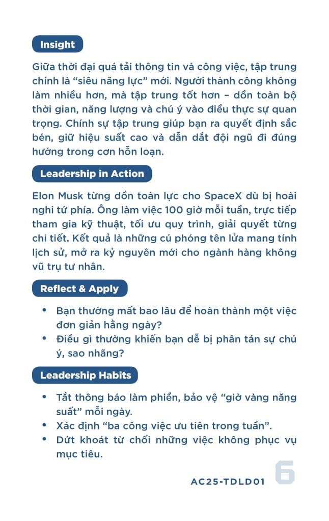 Hoc Tap De Dan Dau - Tu Duy Lanh Dao