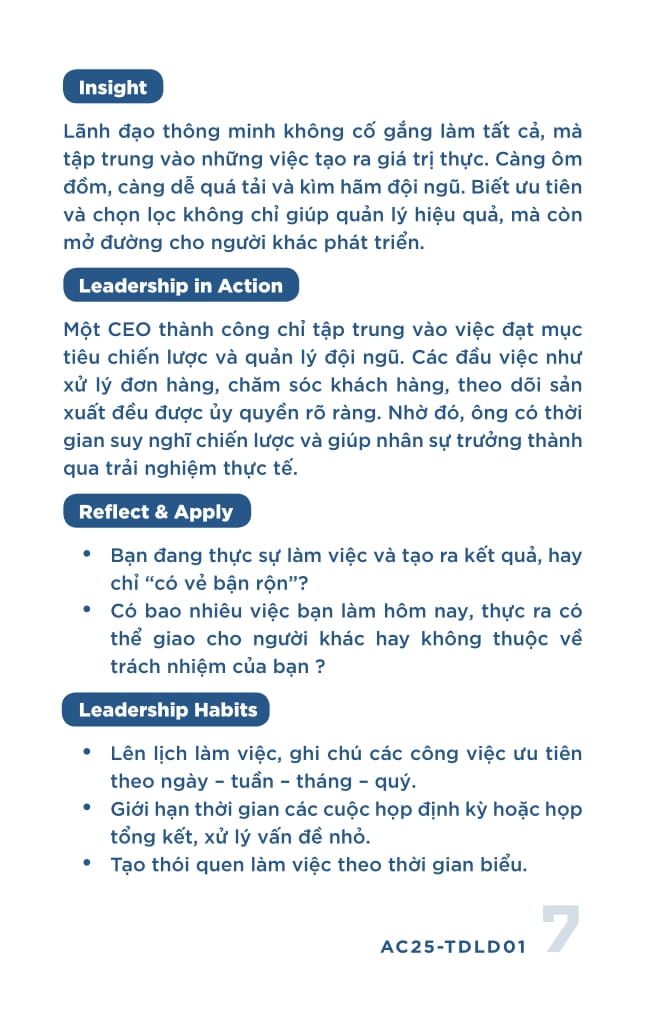 Hoc Tap De Dan Dau - Tu Duy Lanh Dao