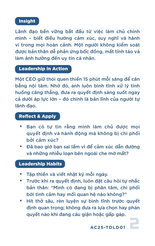 Hoc Tap De Dan Dau - Tu Duy Lanh Dao