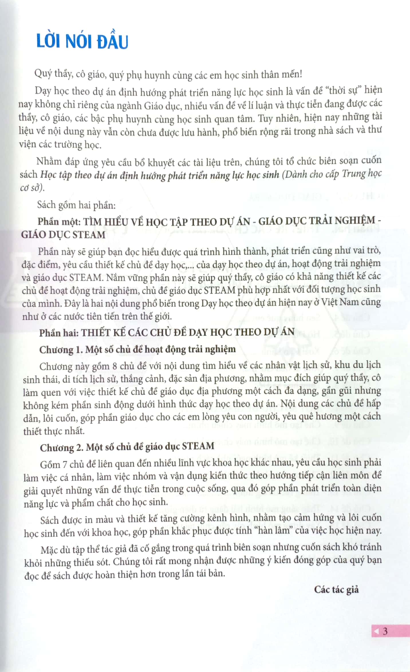 học tập theo dự án định hướng phát triển năng lực học sinh - dành cho cấp thcs
