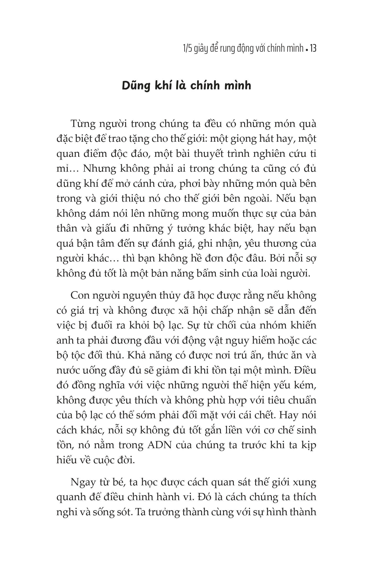 học thương mình giữa muôn vàn vụn vỡ - 1/5 giây để rung động với chính mình