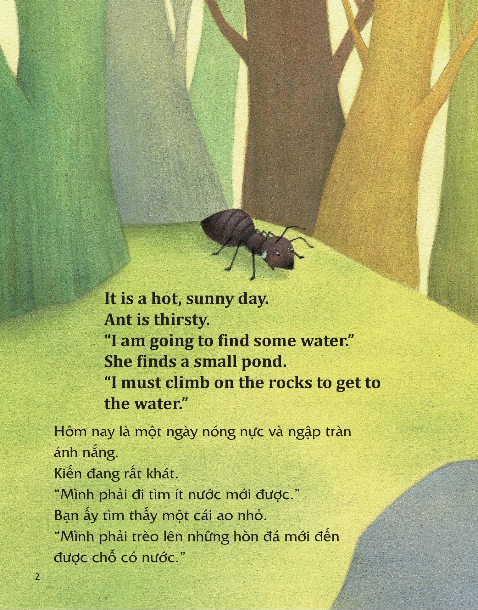 học tiếng anh cùng truyện ngụ ngôn aesop - kiến và bồ câu - the ant and the dove