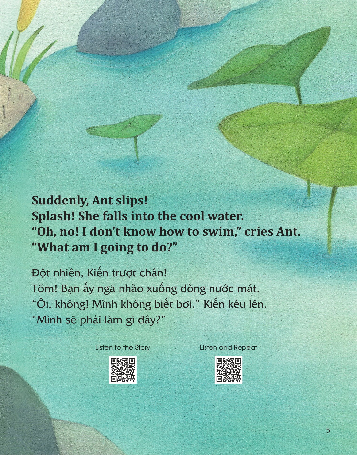 học tiếng anh cùng truyện ngụ ngôn aesop - kiến và bồ câu - the ant and the dove