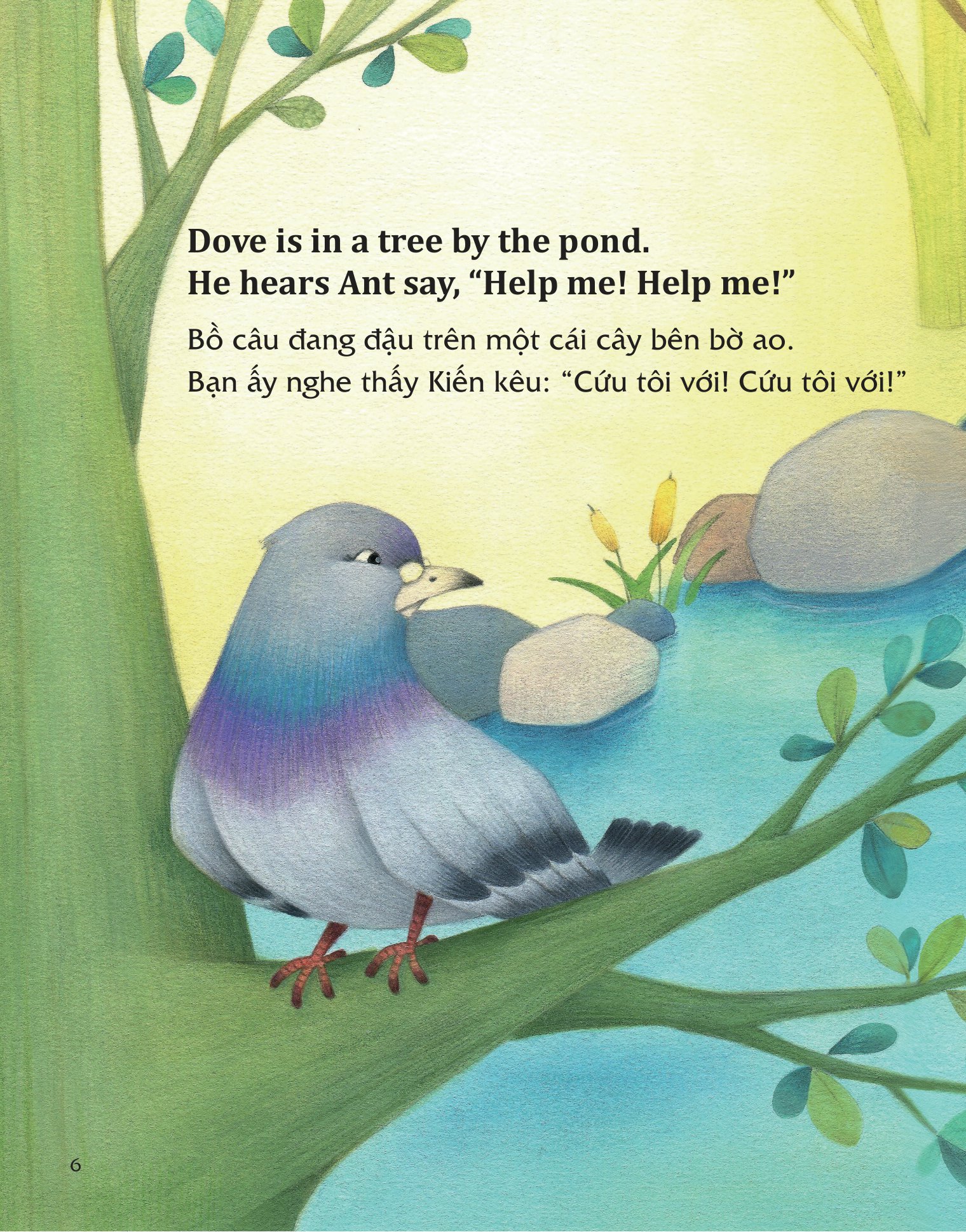 học tiếng anh cùng truyện ngụ ngôn aesop - kiến và bồ câu - the ant and the dove