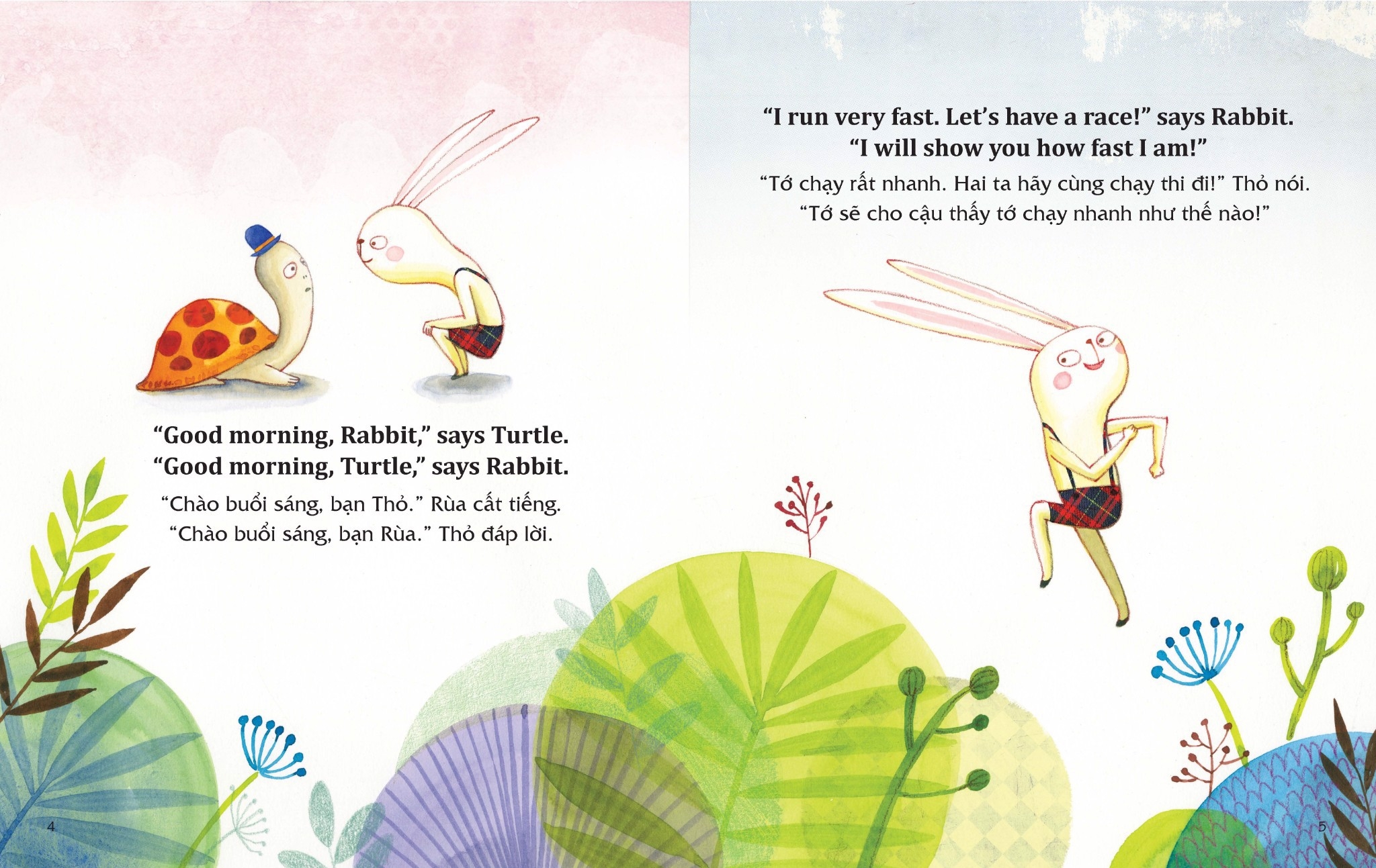 học tiếng anh cùng truyện ngụ ngôn aesop - thỏ và rùa - the rabbit and the turtle