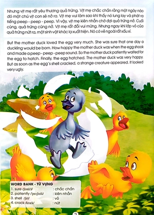 học tiếng anh song ngữ qua truyện cổ tích - vịt con xấu xí