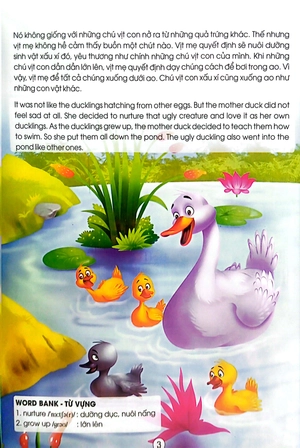 học tiếng anh song ngữ qua truyện cổ tích - vịt con xấu xí